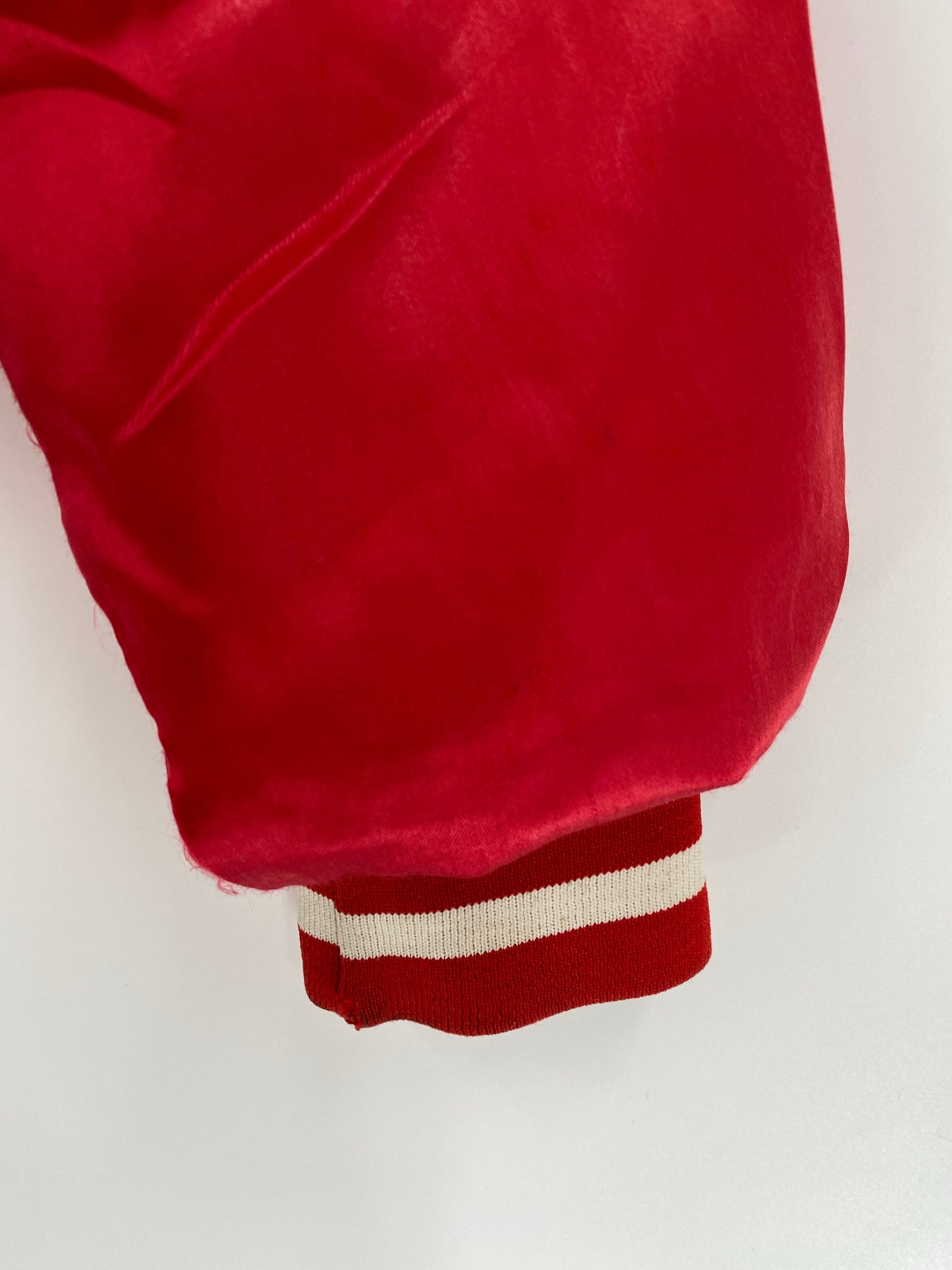 .Vintage BUDWEISER Size No Tag (Approx.L) Nylon Jacket / A7940