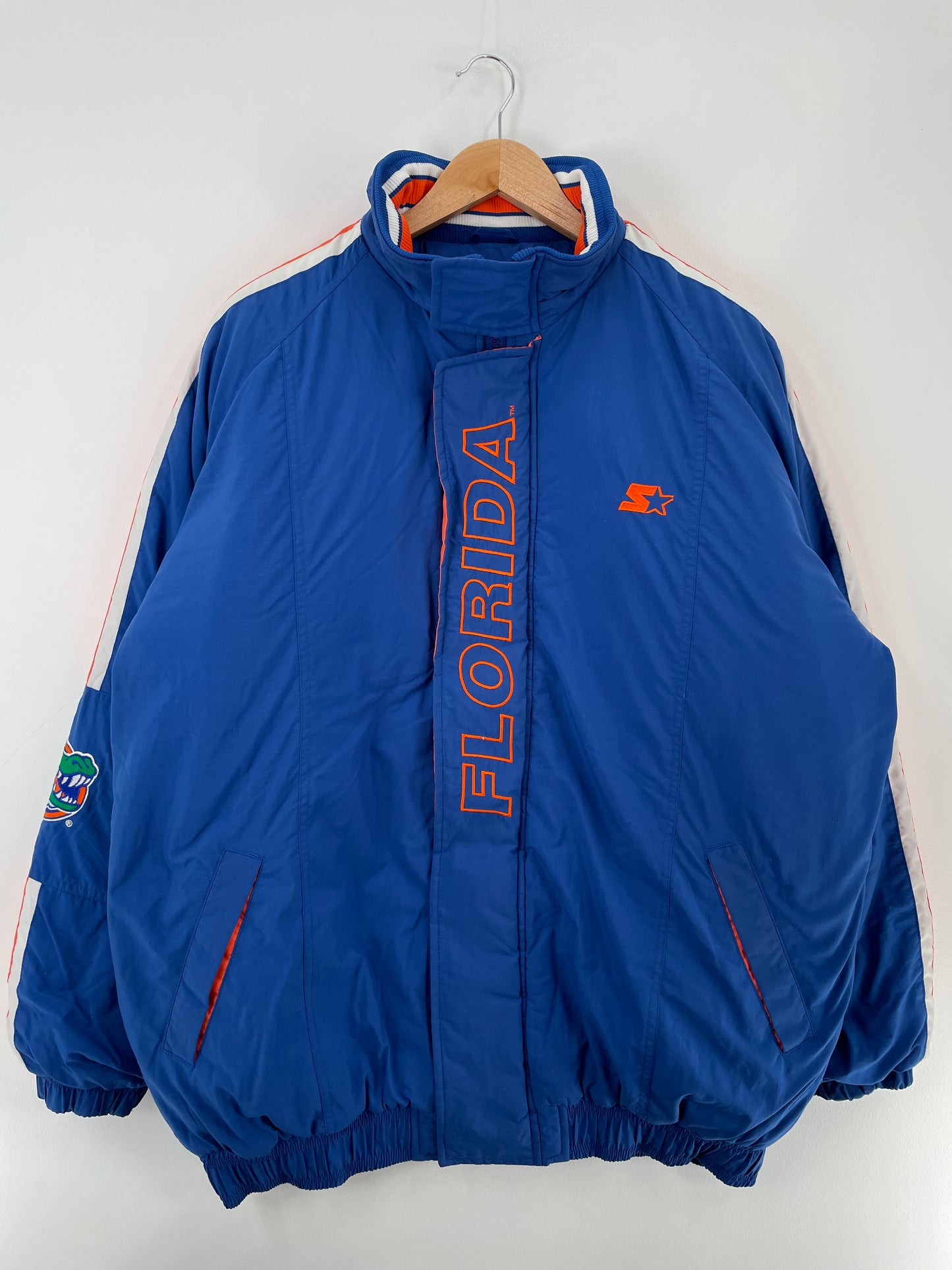 90’s STARTER x FLORIDA GATORS Size XL Vintage College Padded Nylon Jacket / E5048J