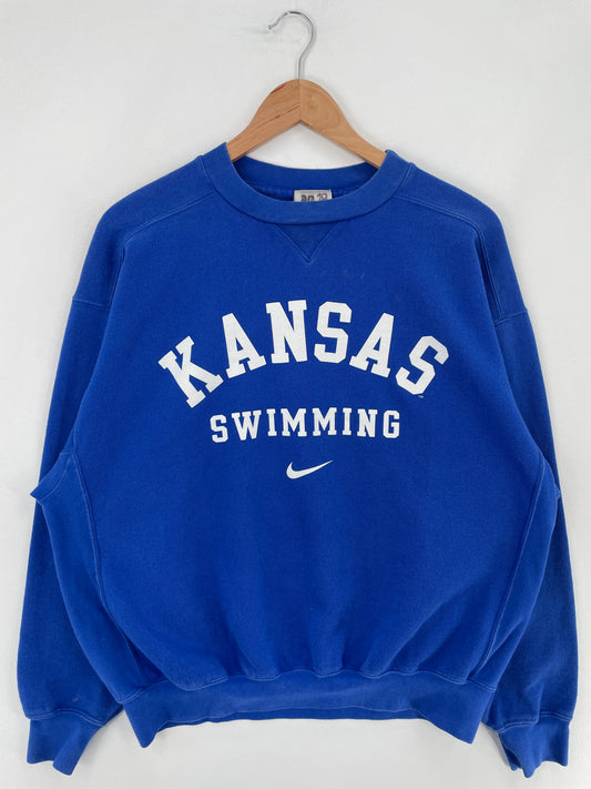 00' NIKE x KANSAS Size M Vintage College Sweat-Shirt / E1825S