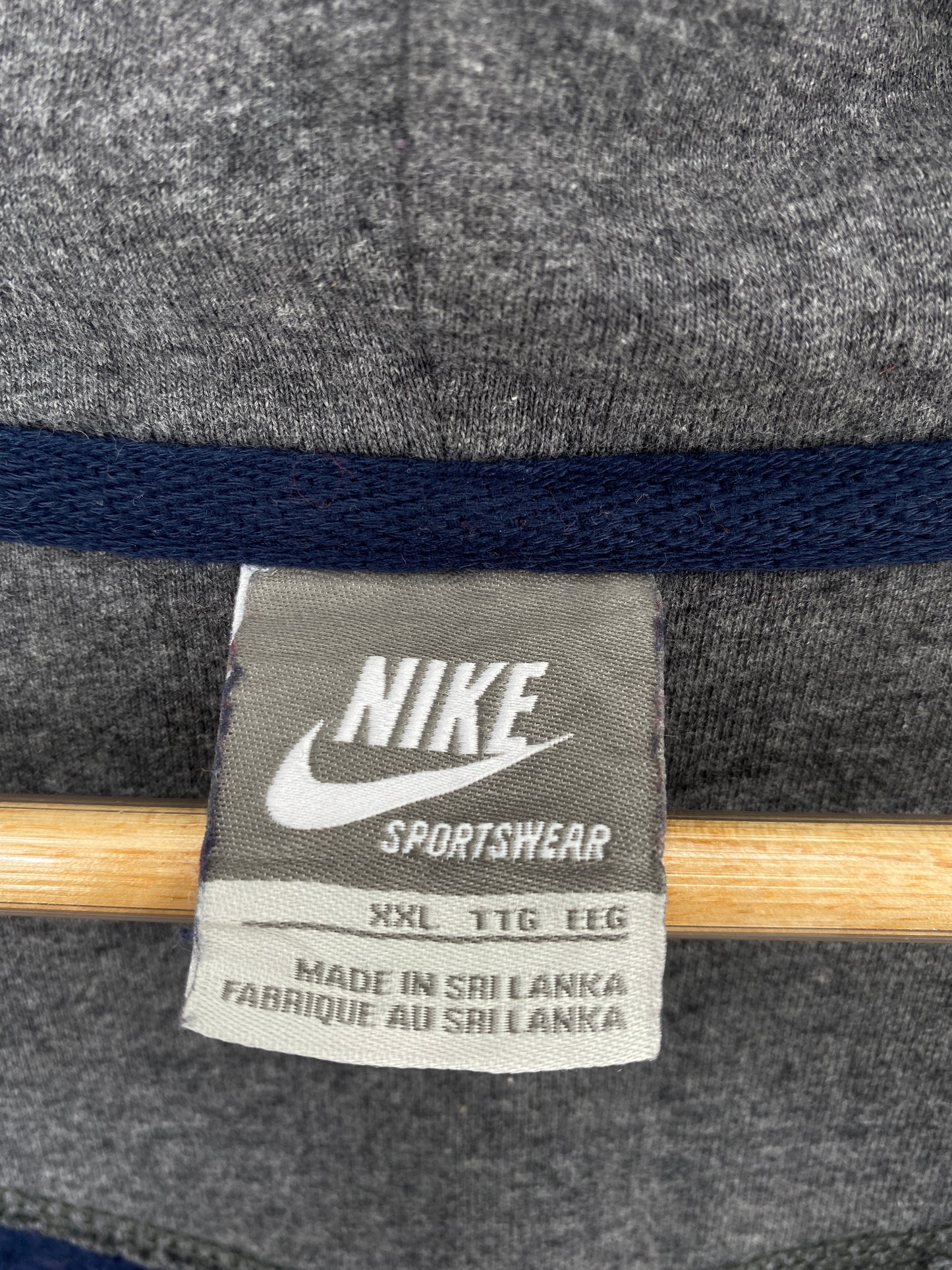 00’ NIKE MINI SWOOSH Size XXL Vintage Hoodie Zip Up Sweat-Shirt / A6039