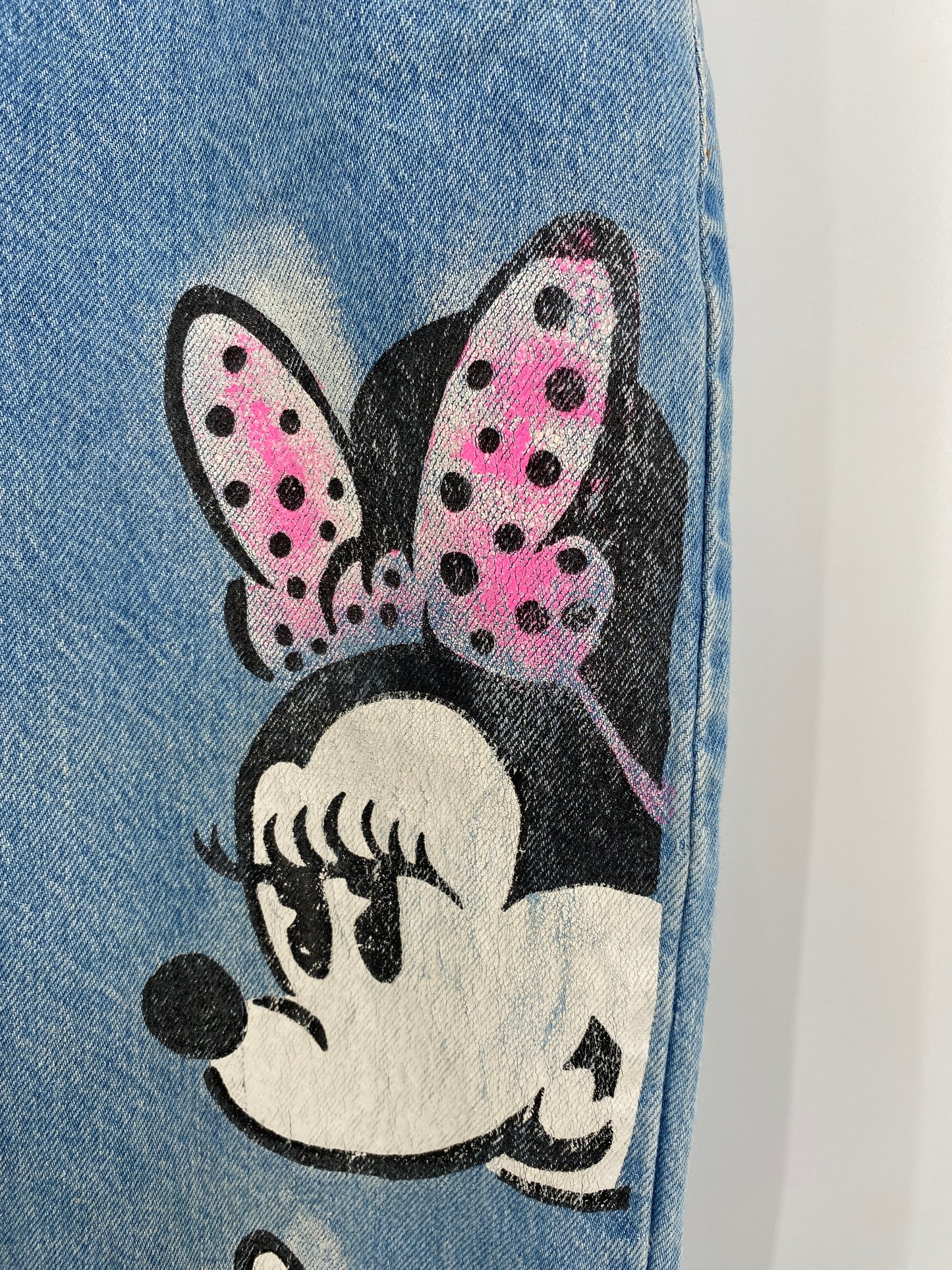 90's DISNEY MINNI W26xL28 Vintage Denim Pants / A5787