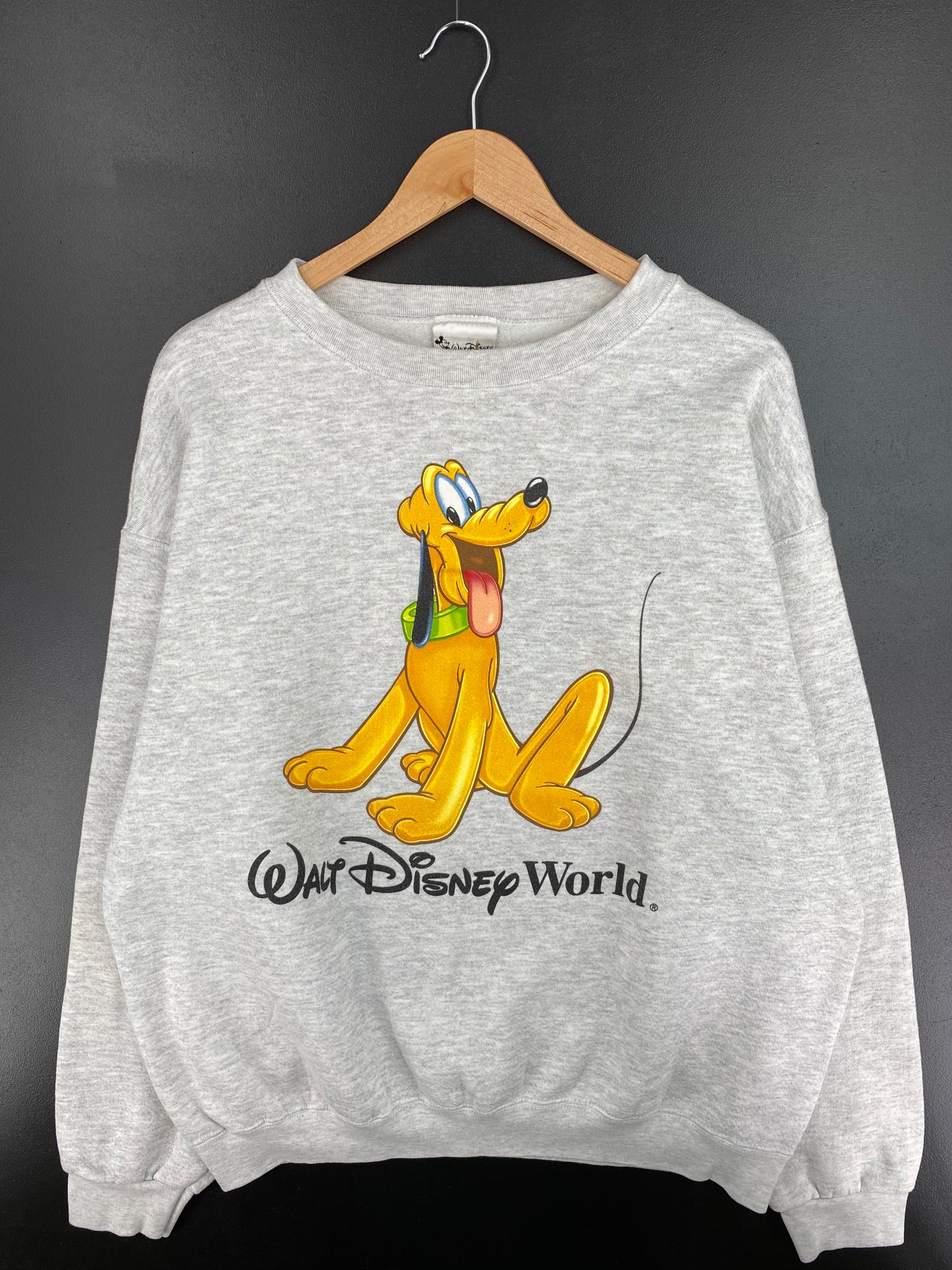 00’ DISNEY PLUTO Size No Tag (Approx.XL) Vintage Sweat shirt / A819