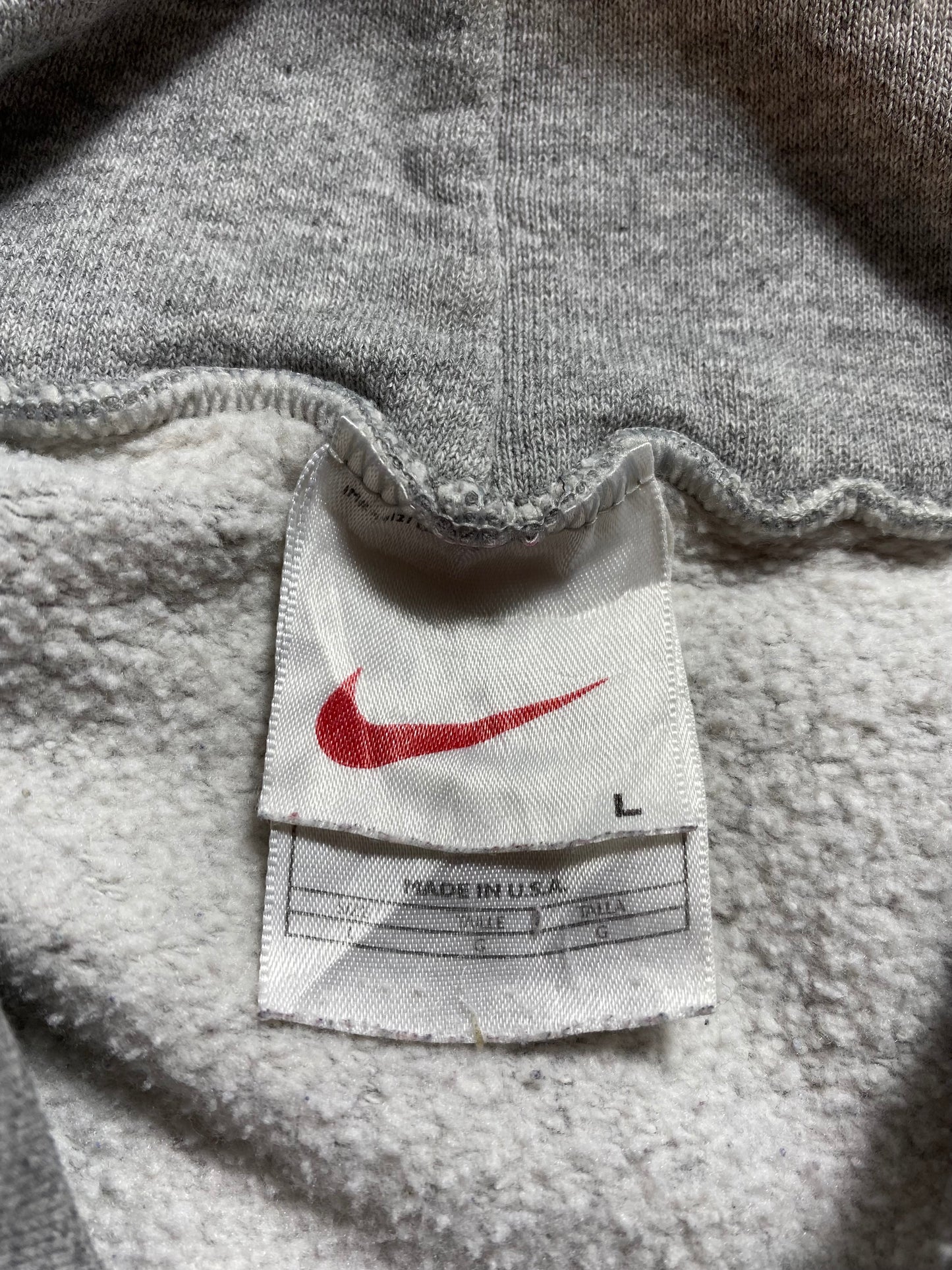 90’s NIKE CENTER SWOOSH Made in USA Size L Vintage Hoodie Sweat-shirt / K8944