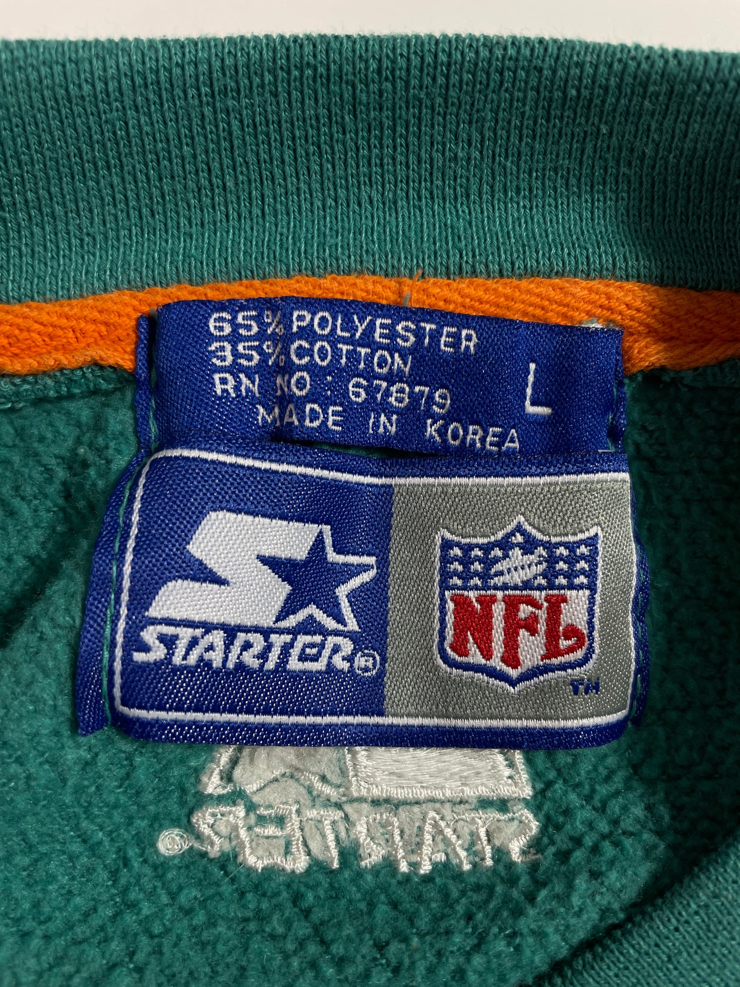 90’s STARTER x MIAMI DOLPHINS Size L Vintage NFL Sweat-shirt / E3144S