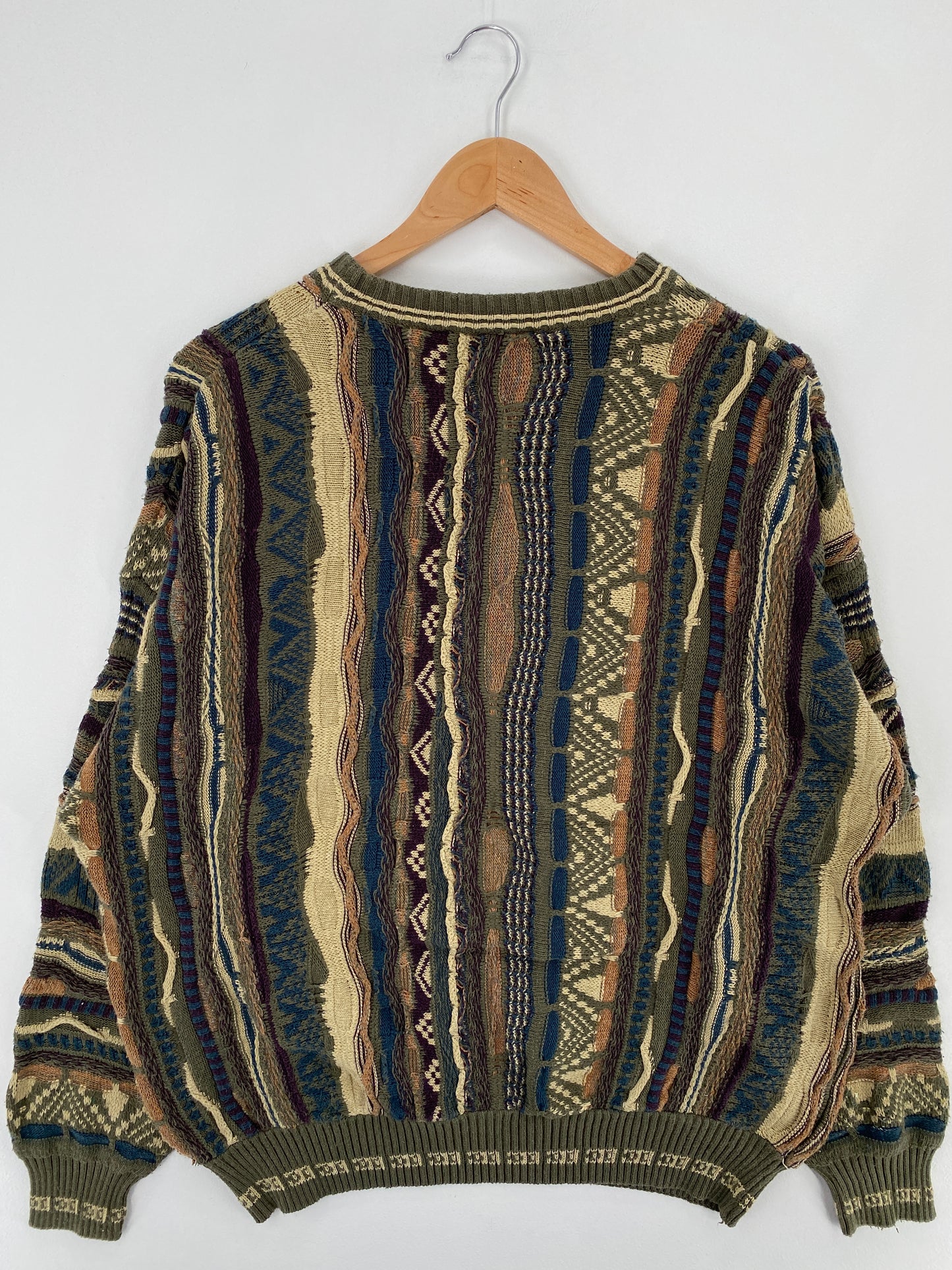 Vintage 3D COOGI-Style Size XL Knit Sweater / E246
