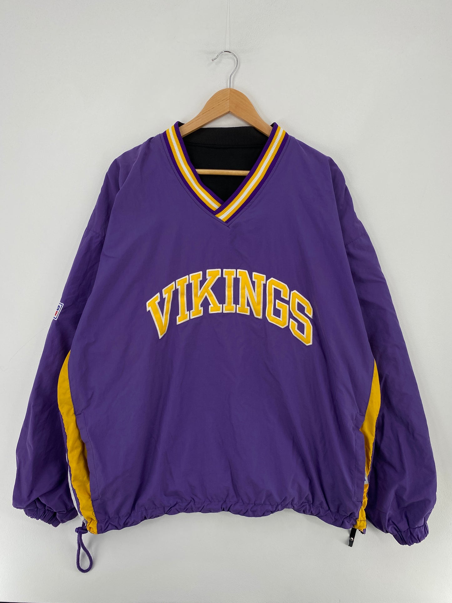 90’s STATER x REVERSIBLE MINNESOTA VIKINGS Size XL Vintage NFL Nylon Jacket / E3744N