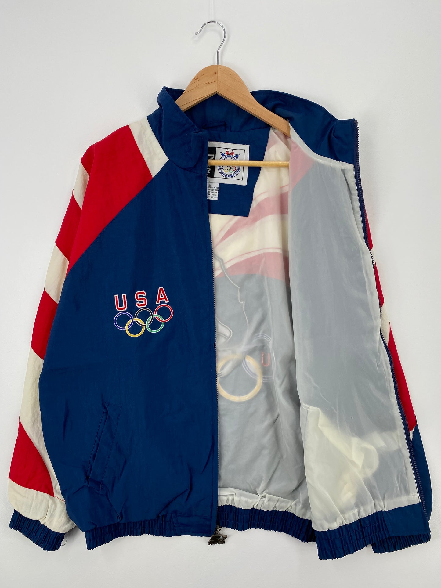 90’s STATER x TEAM USA Size L Vintage Nylon Jacket  / A346