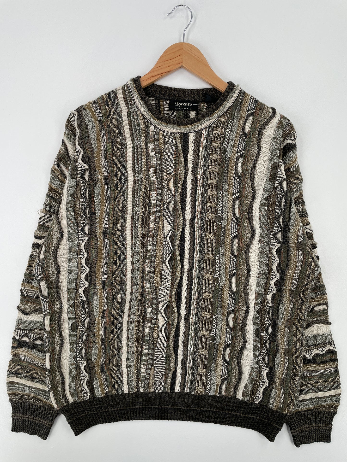 Vintage 3D COOGI- Style Size Approx.L Knit Sweater / A8688