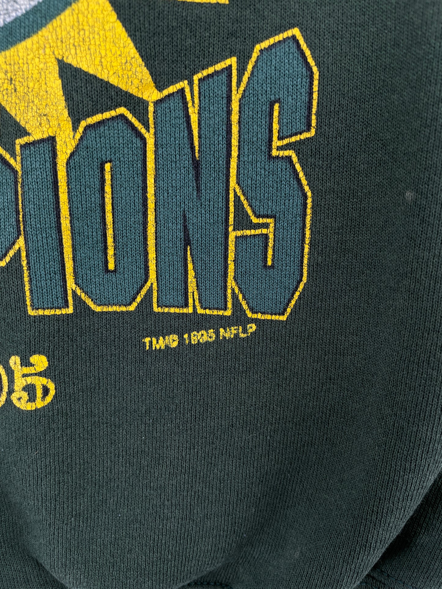 1995 GREEN BAY PACKERS Size No Tag(Approx.XL) Vintage NFL Sweat-Shirt / A3569