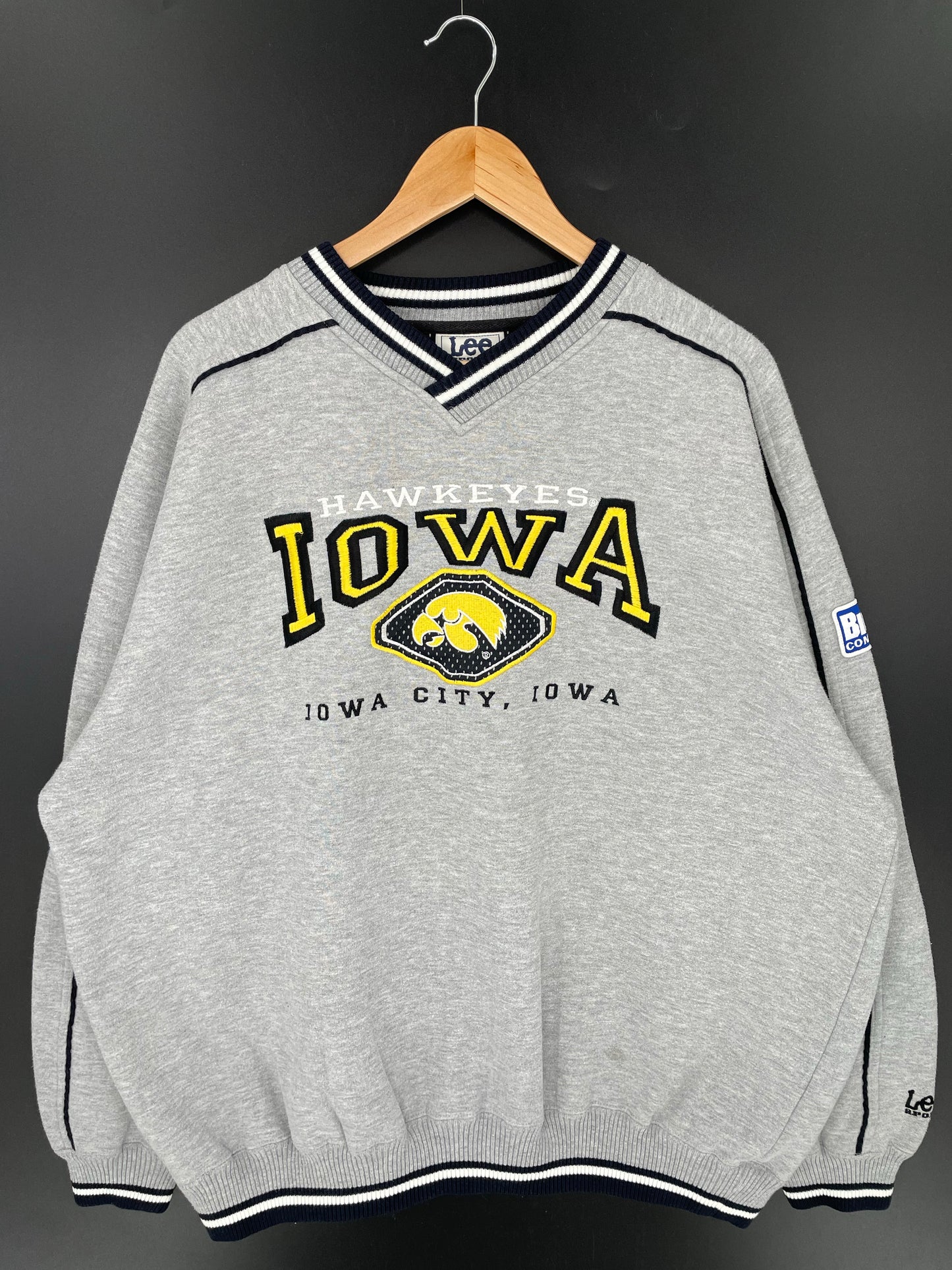 Vintage IOWA HAWKEYES Size XXL NFL Sweat-Shirts/ K9709