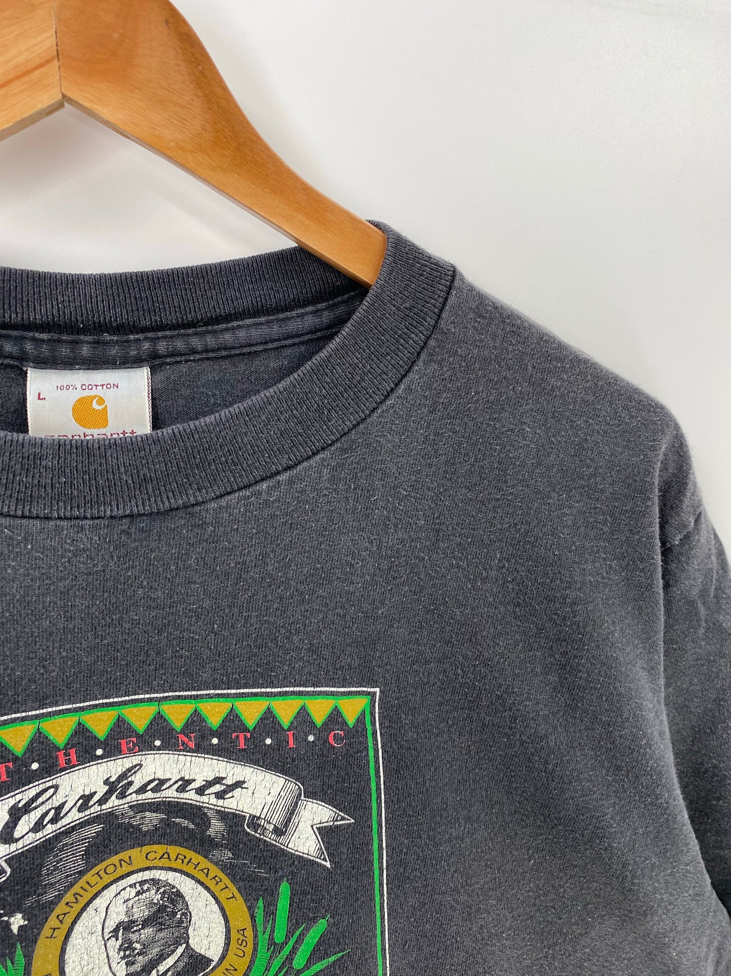 Vintage CARHARTT Made in USA Size L T-Shirts / K4399
