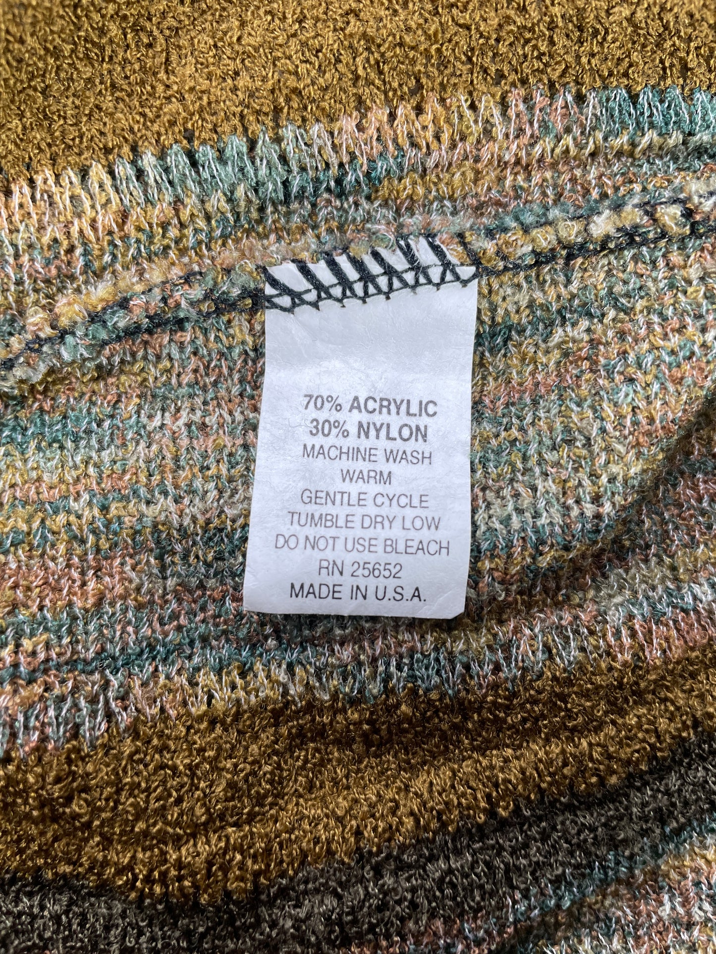 Vintage PROTEGE Made in USA Size XXL Acrylic Knit Sweater / E6283K