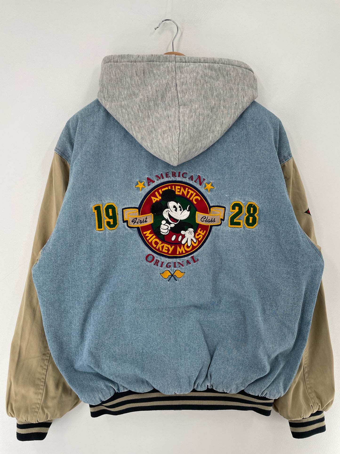 00' DISNEY MICKEY Size XL Vintage Denim Jacket / E5768J
