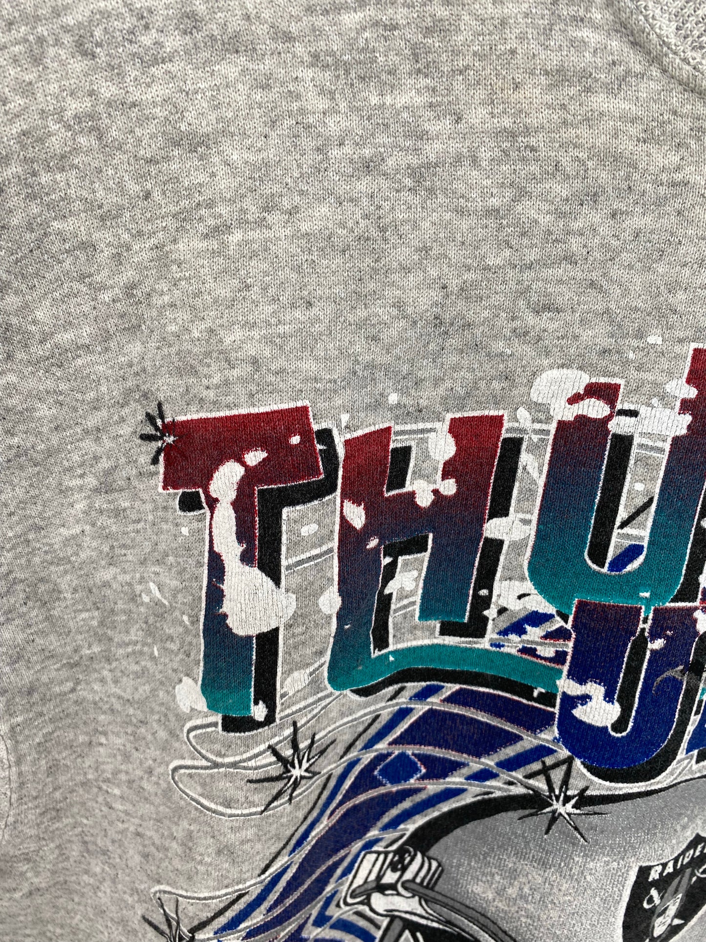 90’s RAIDERS Size L Vintage NFL Sweat shirt / K7409