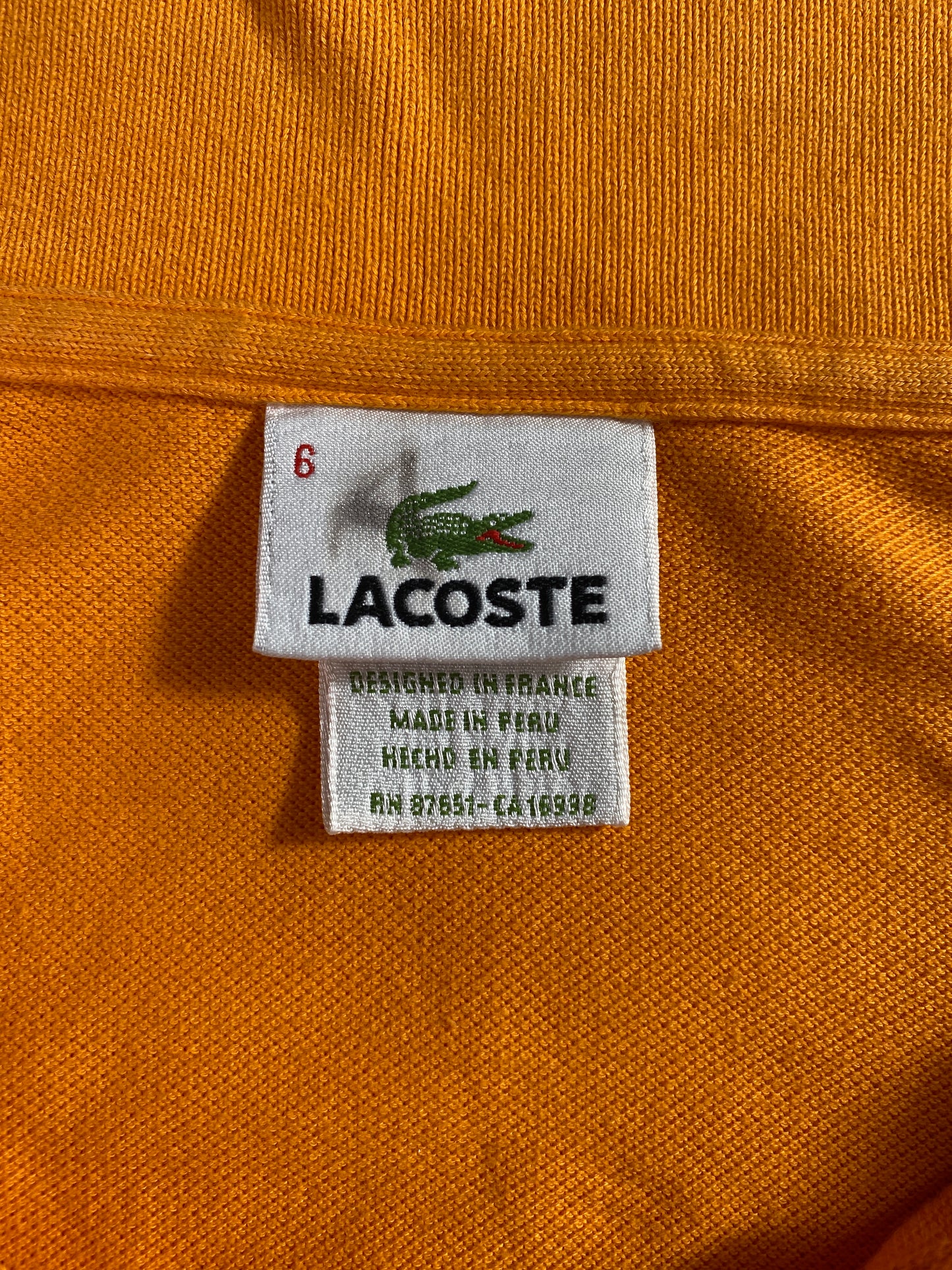 90's LACOSTE Size XL Vintage Polo Shirt / A4365