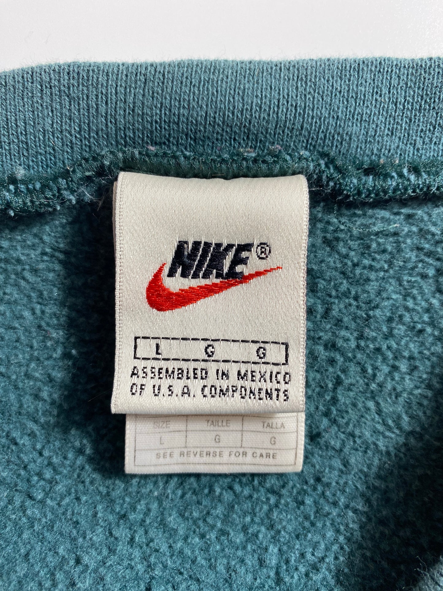 90’s NIKE MINI SWOOSH Size L Vintage Sweat-shirt / K9549