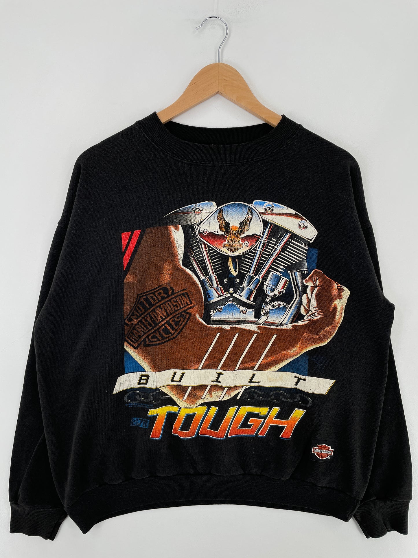 1990 HARLEY DAVIDSON Made in USA Size XL Vintage Sweat-Shirt / E3184S