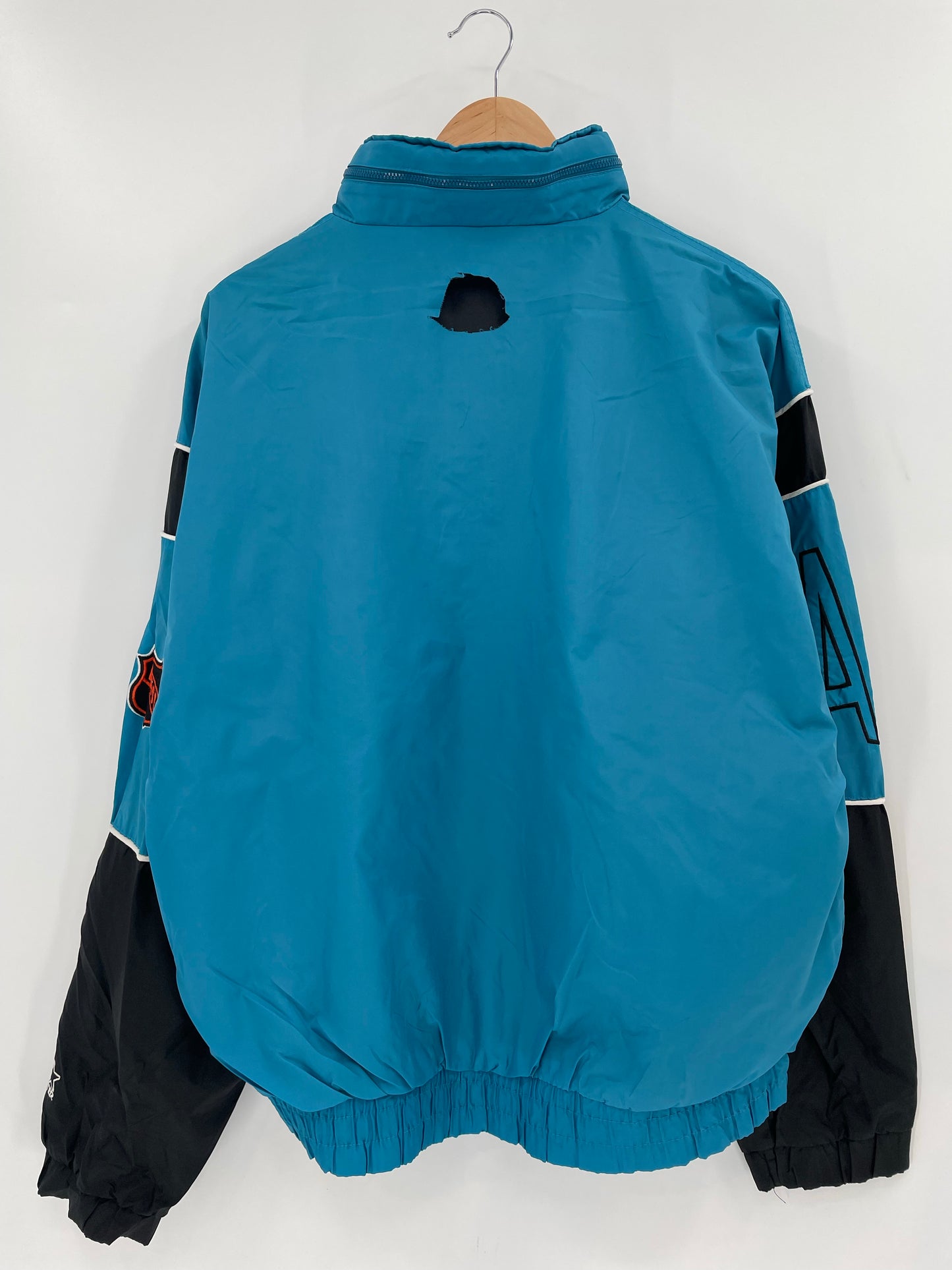 90's STARTER x SHARKS Size M Vintage NHL Nylon Jacket / K6276
