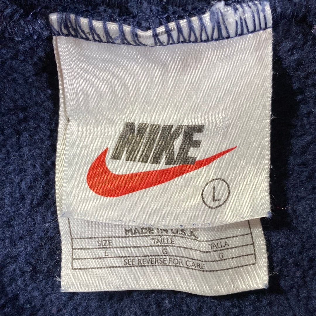 .90's NIKE ATHLETICS Made in USA Size L Vintage Hoodie Sweat-Shirt / E5489S