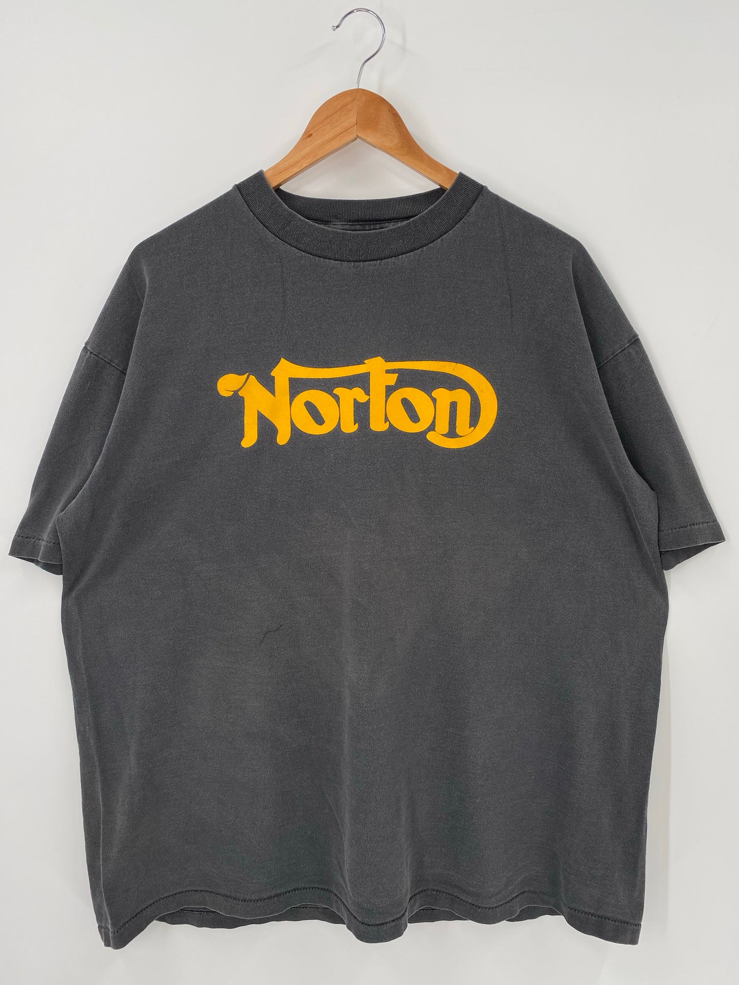 90’s NORTON Size XL Vintage Motor cycle T-Shirts / K4394