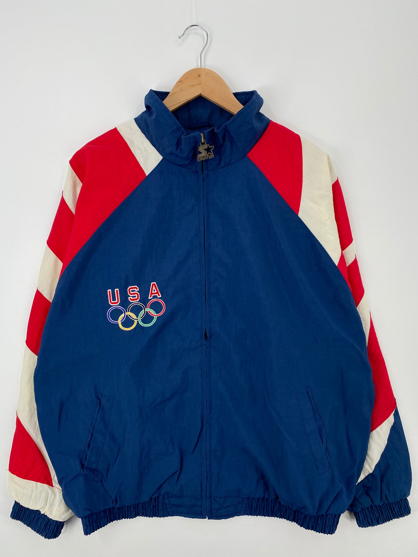 90’s STATER x TEAM USA Size L Vintage Nylon Jacket  / A346