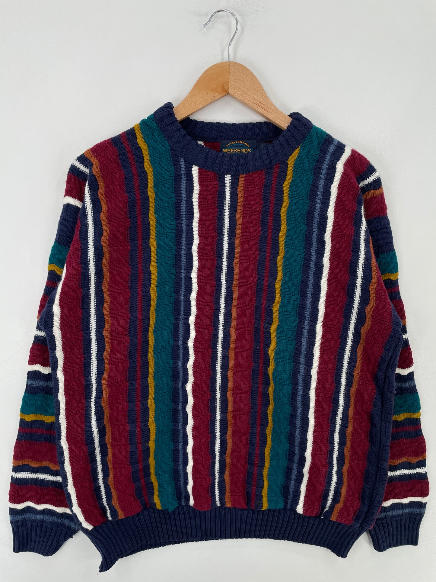 Vintage COOGI Style Made in USA Size L Acrylic Knit Sweater / E3685K