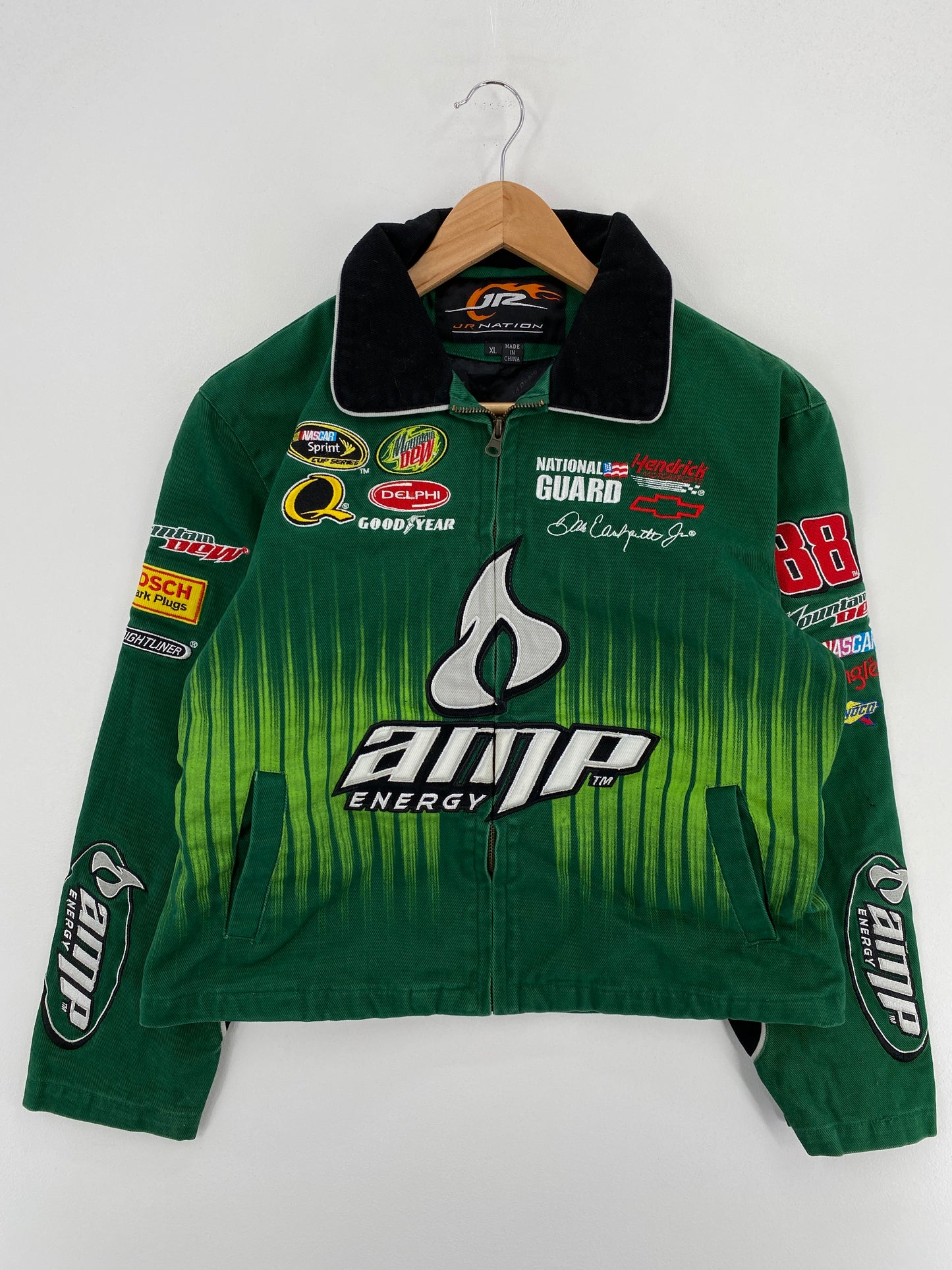 Vintage DALE EARNHARDT JR. Size Ladies.XL Racing Jacket / A6401