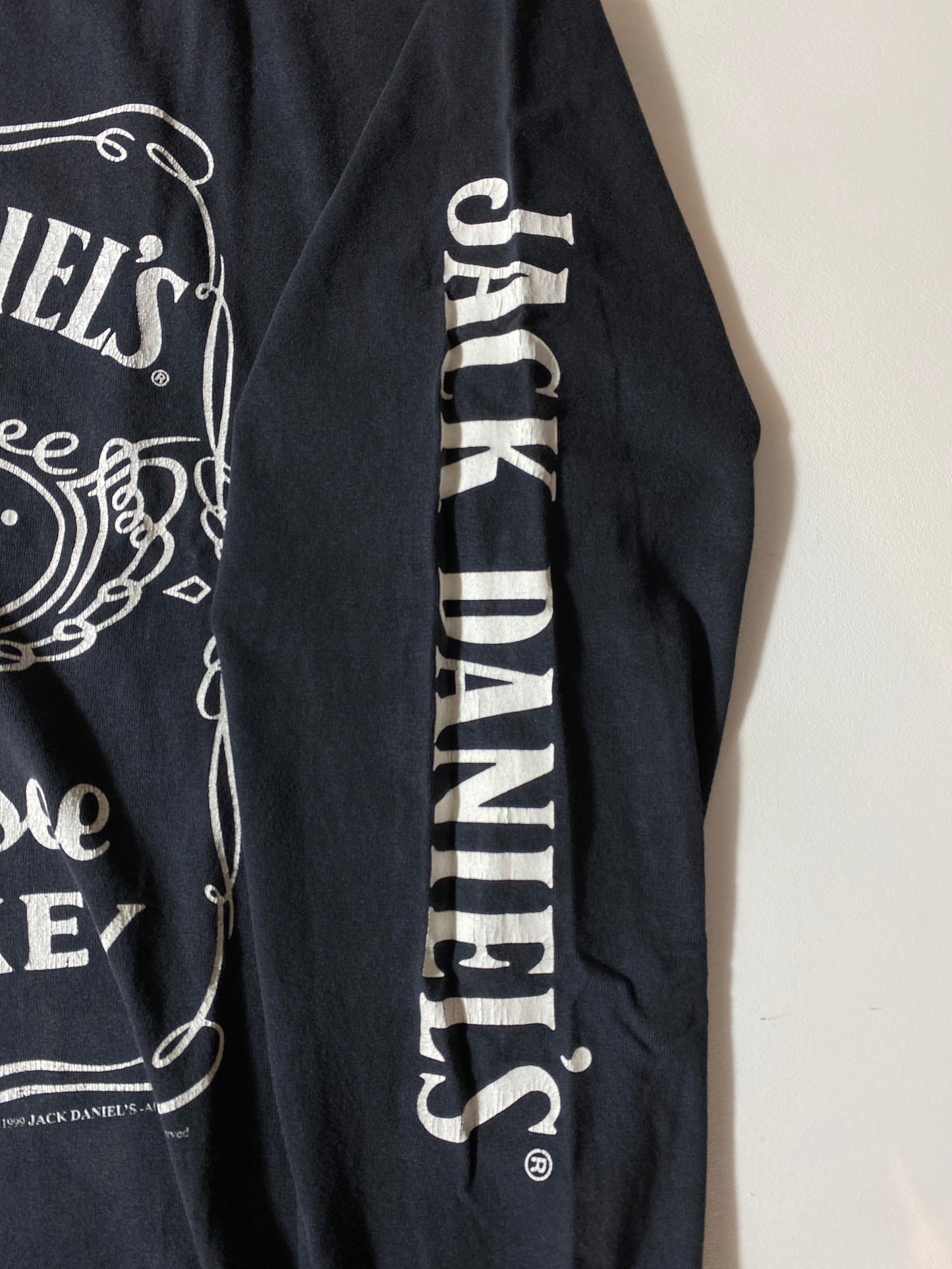 1999 JACK DANIELS Size XL Vintage Long Sleeve T-Shirts / A9869