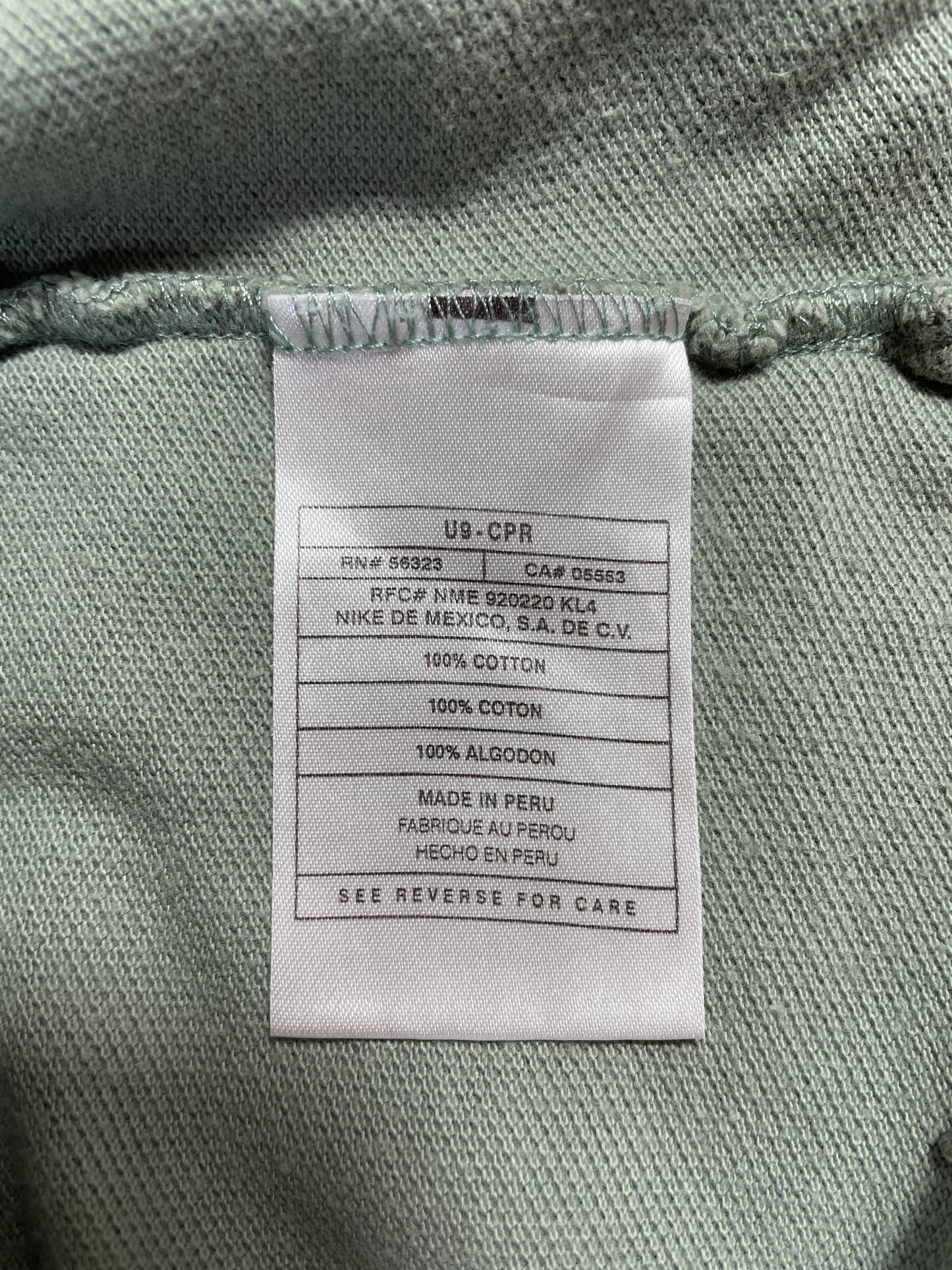 00’s NIKE CENTER SWOOSH Size XL Vintage Half Zip-up T-Shirt / A8463