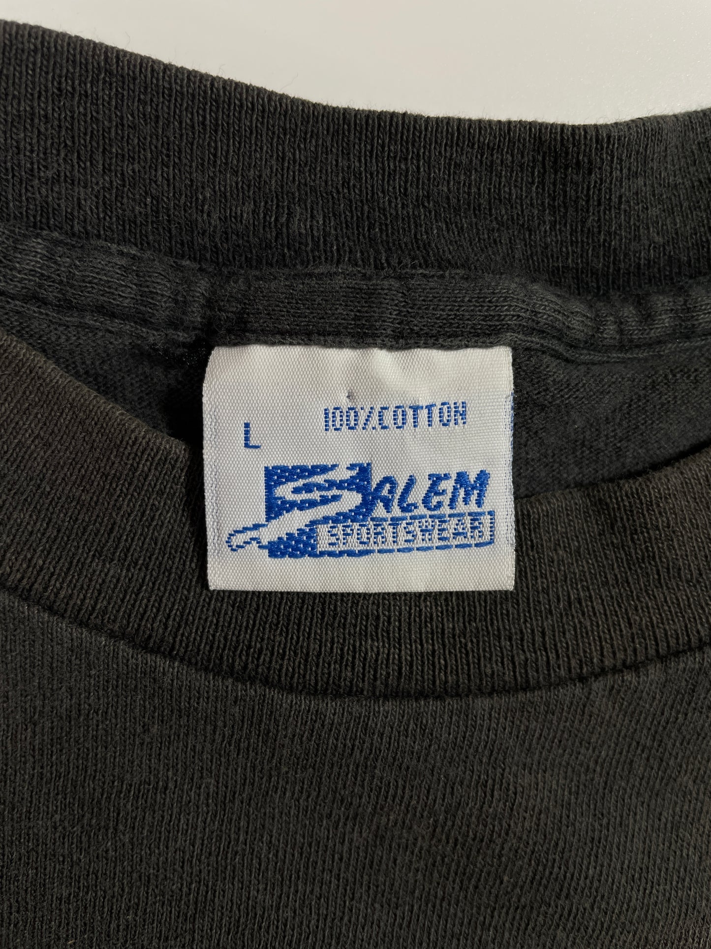 1990 SALEM x CHICAGO BULLS JORDAN Size L Vintage NFL T-Shirt / E2424T