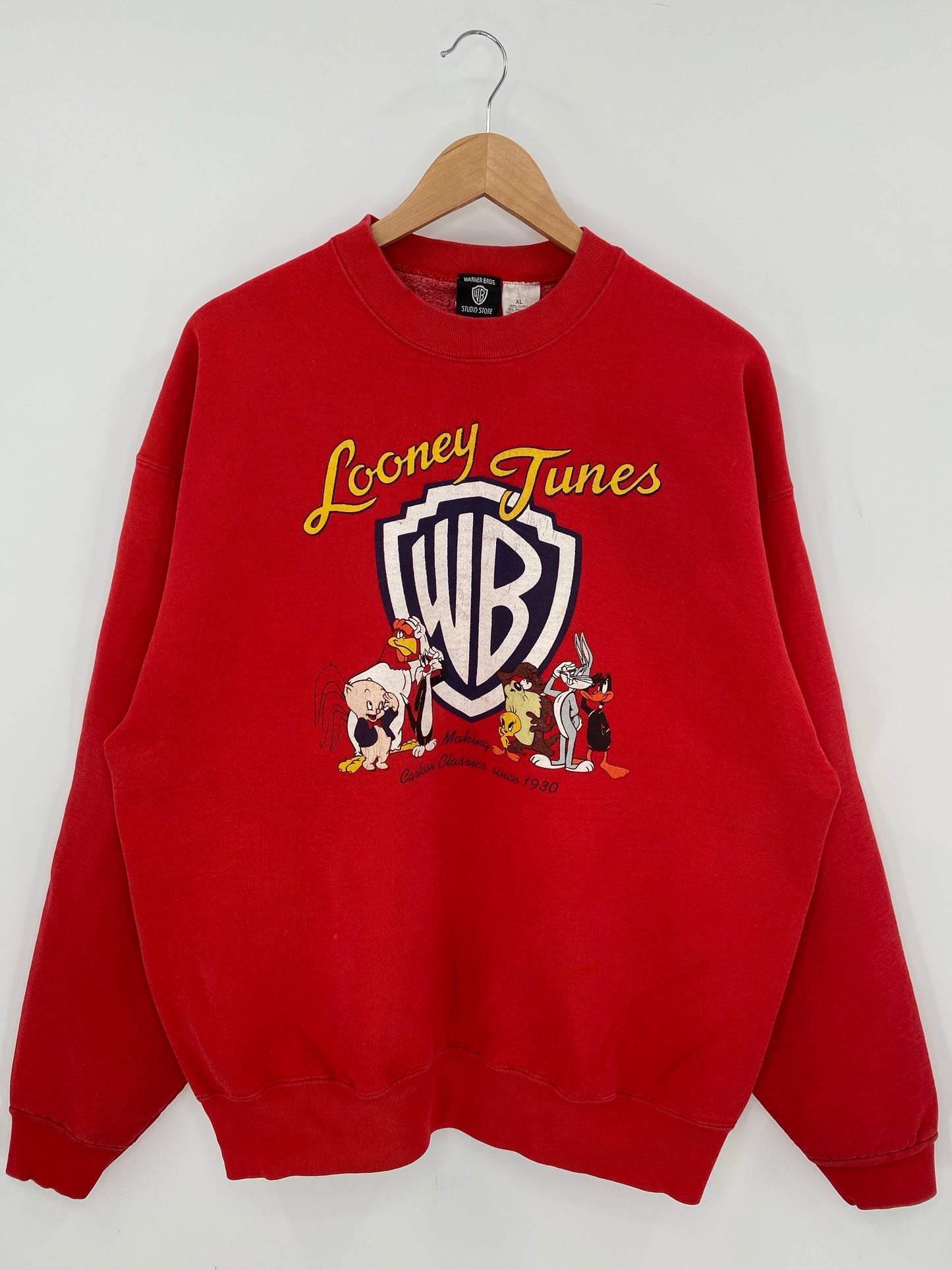 1995 LOONEY TUNES Made in USA Size XL Vintage Sweat-shirt / K7416