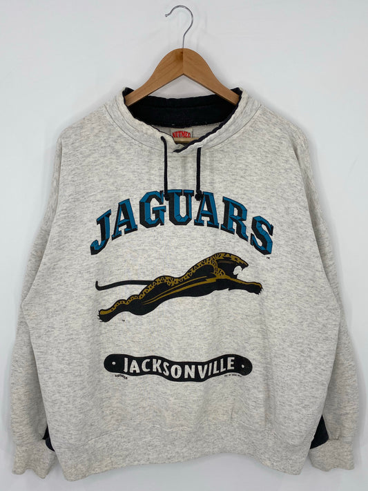 1994' JACKSONVILLE JAGUARS Made in USA Size L Vintage NFL Sweat - Shirt/ K6022
