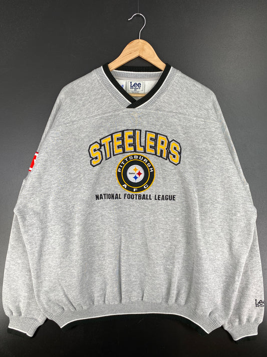 00' PITTSBURGH STEELERS Size XXL Vintage NFL Sweat-Shirt / A4418