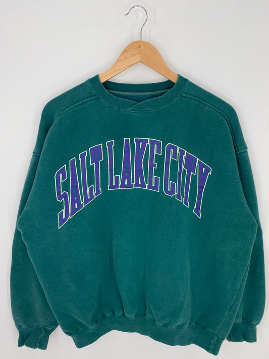 90’s SALT LAKE CITY Size No Tag (Approx.L) College Sweat-Shirts/ A81