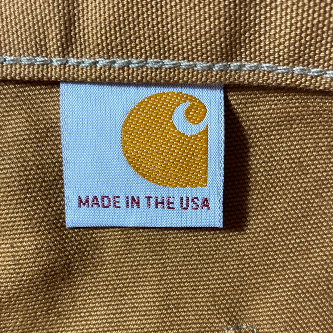 .Vintage CARHARTT Made in USA Size W35 x L32 Double Knee Duck Pants / A8112