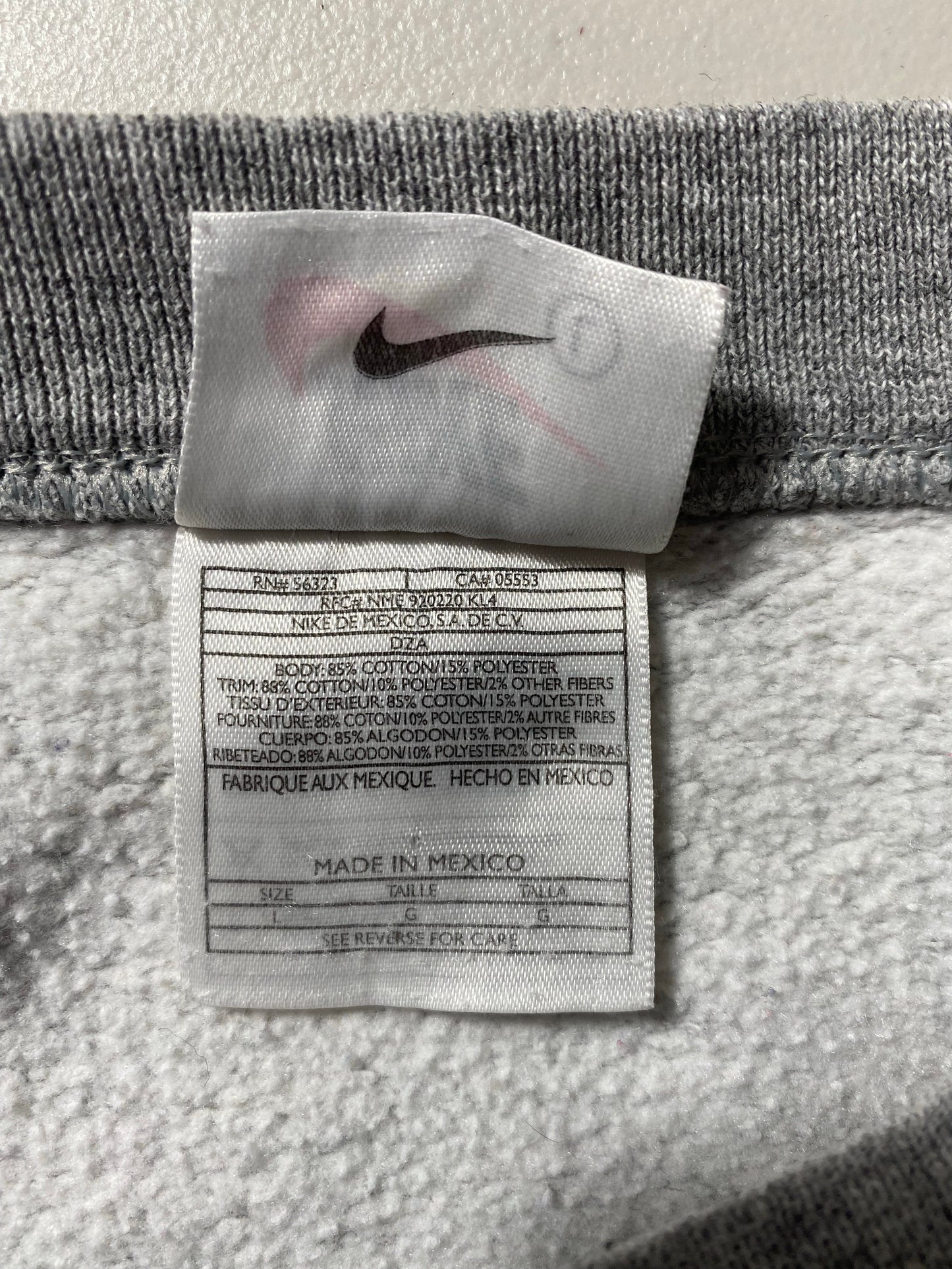 90’s NIKE MINI SWOOSH Size L Vintage Sweat-shirt / E455