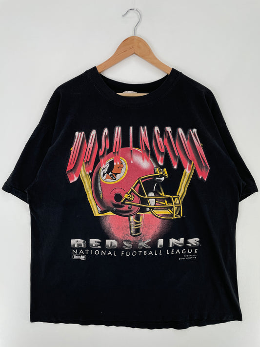 1993 WASHINGTON REDSKINS Size Approx.XL Vintage NFL T-Shirt / E44