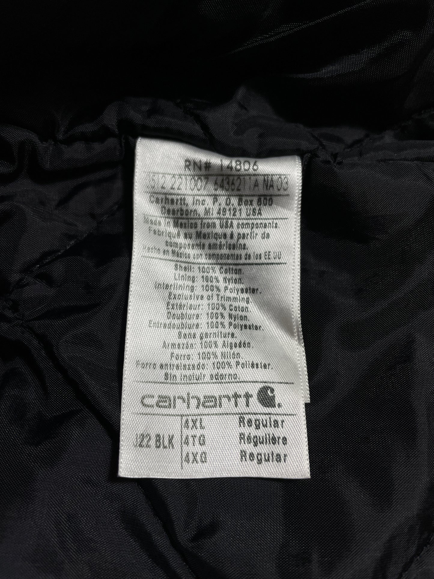 .Vintage Dead stock CARHARTT Size XXXXL Duck Jacket / E1964J