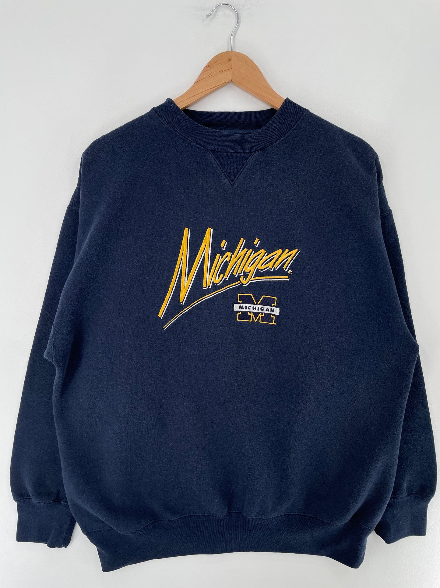 90’s UNIVERSITY OF MICHIGAN Size XL Vintage College Sweat-shirt / E5741S