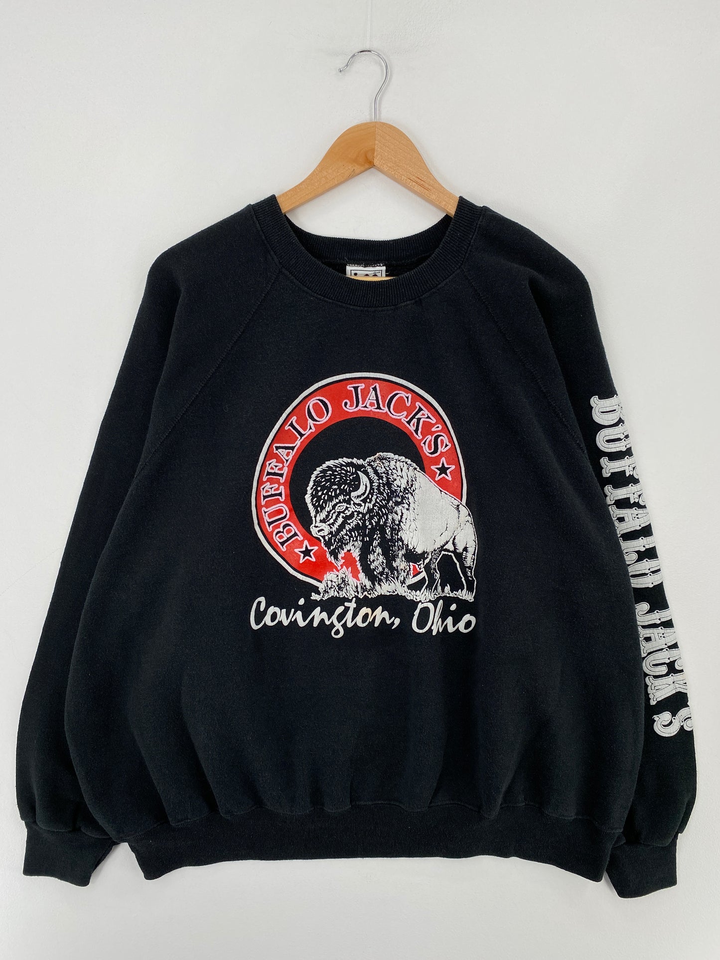 90’s BUFFALO JACKS Made in USA Size XXXXL Animal Sweat-Shirt / E3694S