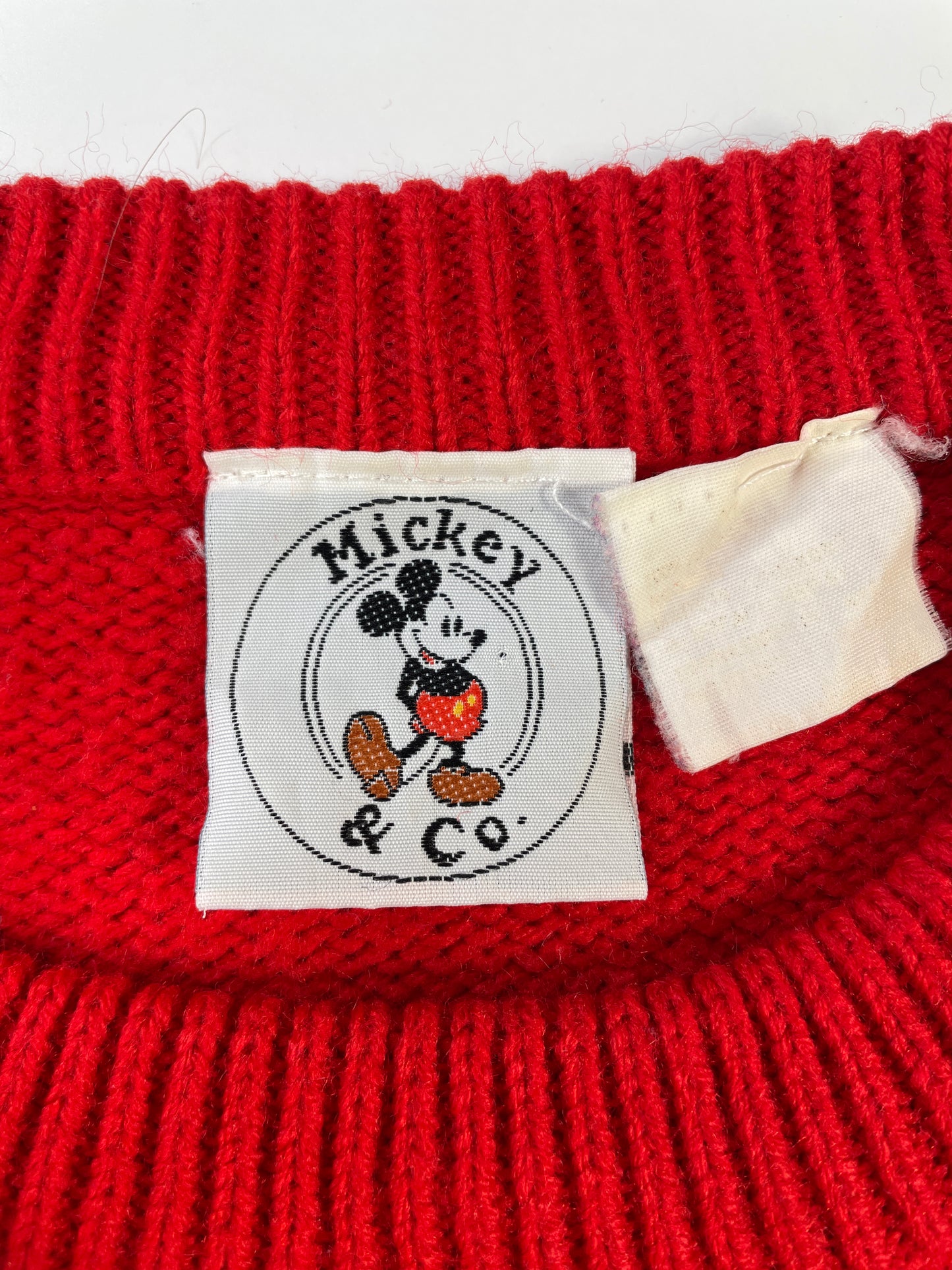 90's DISNEY MICKEY Size Approx.L Vintage Knitwear / A9916