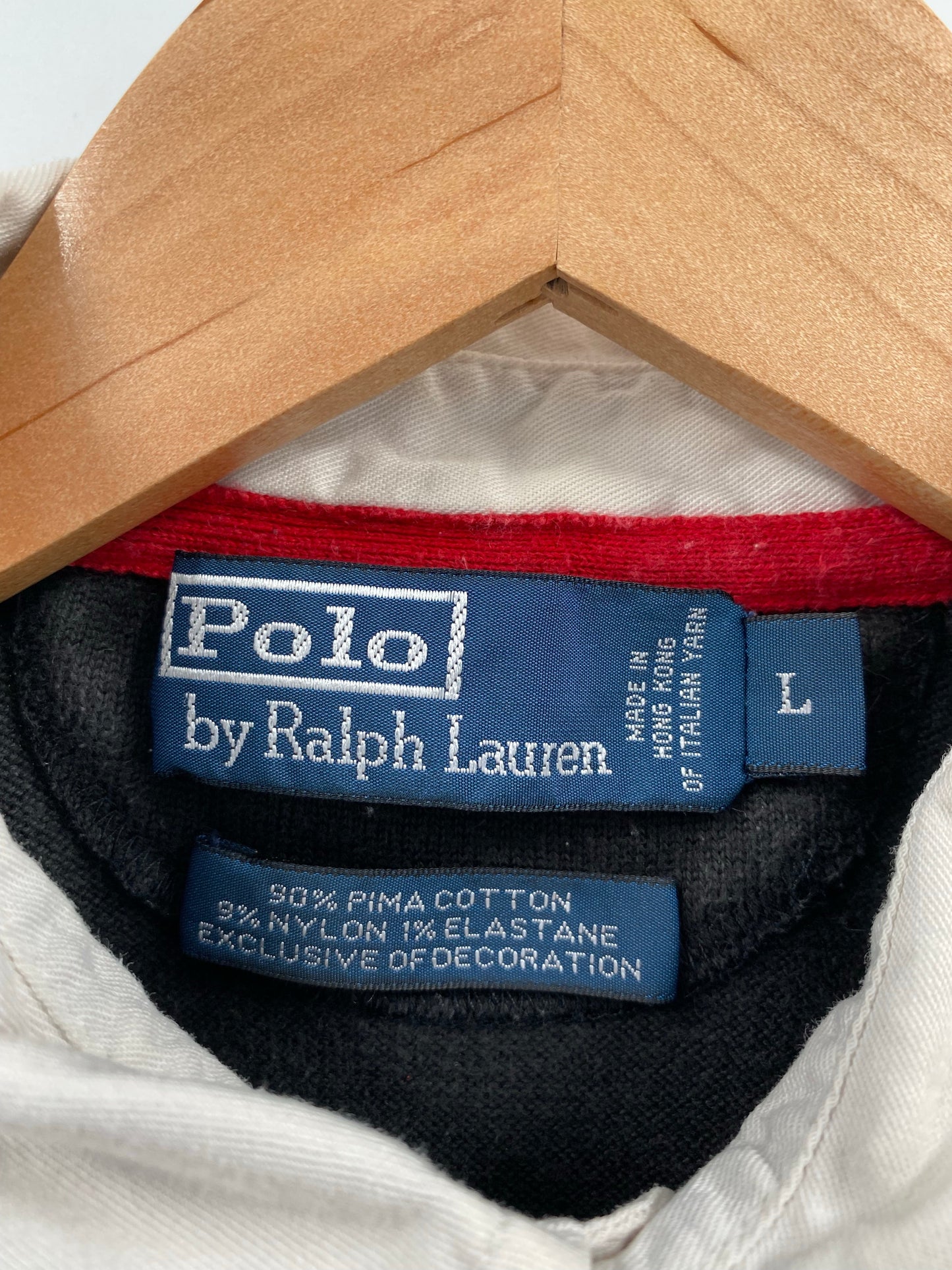 00’ Polo Ralph Lauren Size L Vintage Rugby-Shirt / A7605