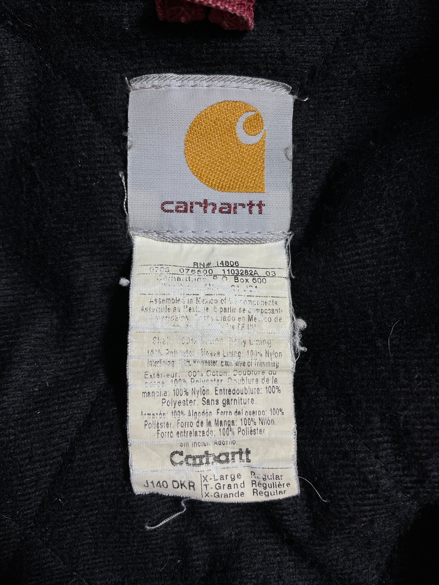 Vintage CARHARTT Size XL Duck Hoodie Jacket / A9496