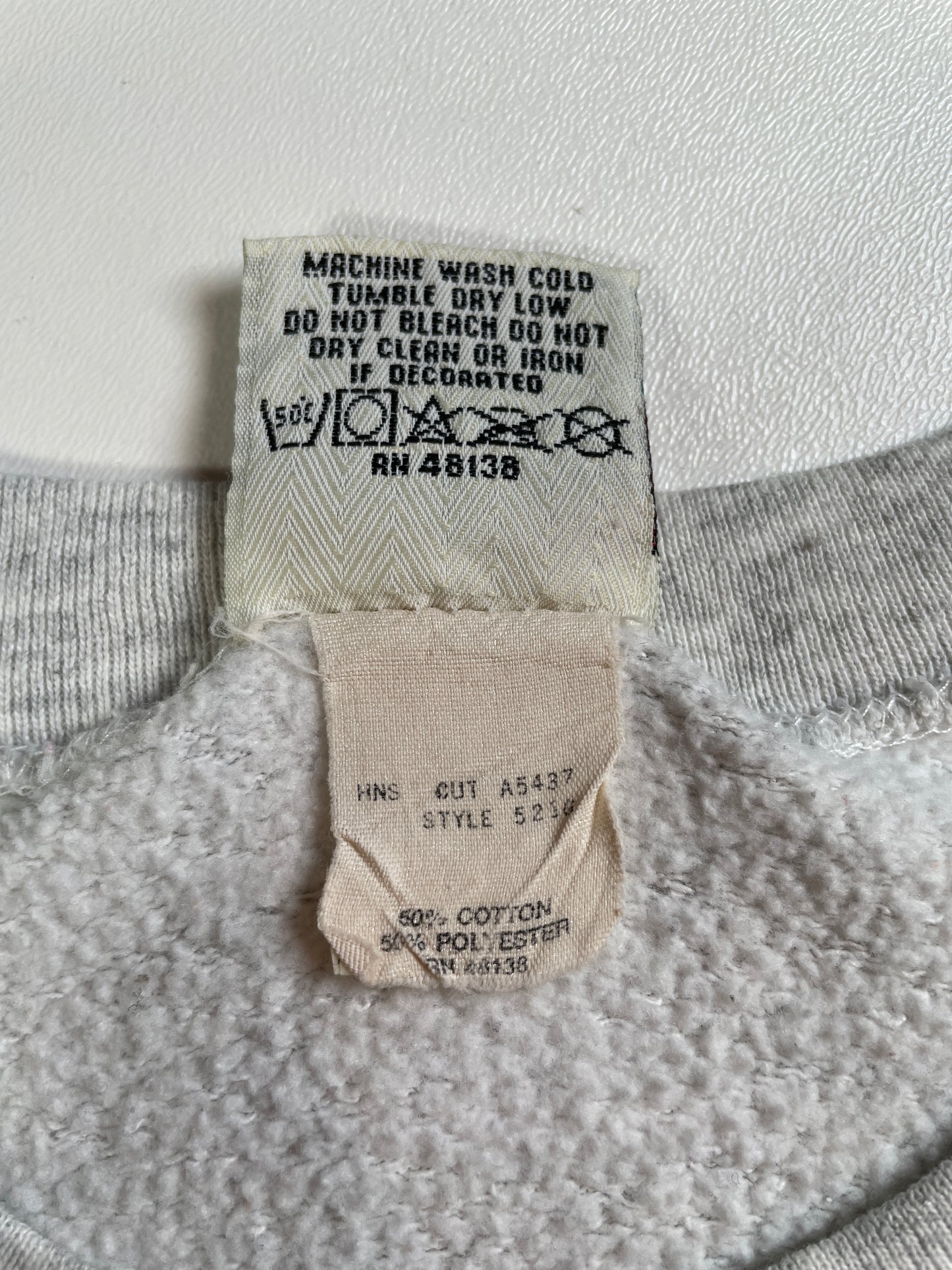 1993 NEW YORK JETS Made in USA Size XL Vintage NFL Sweat-Shirt / A3571