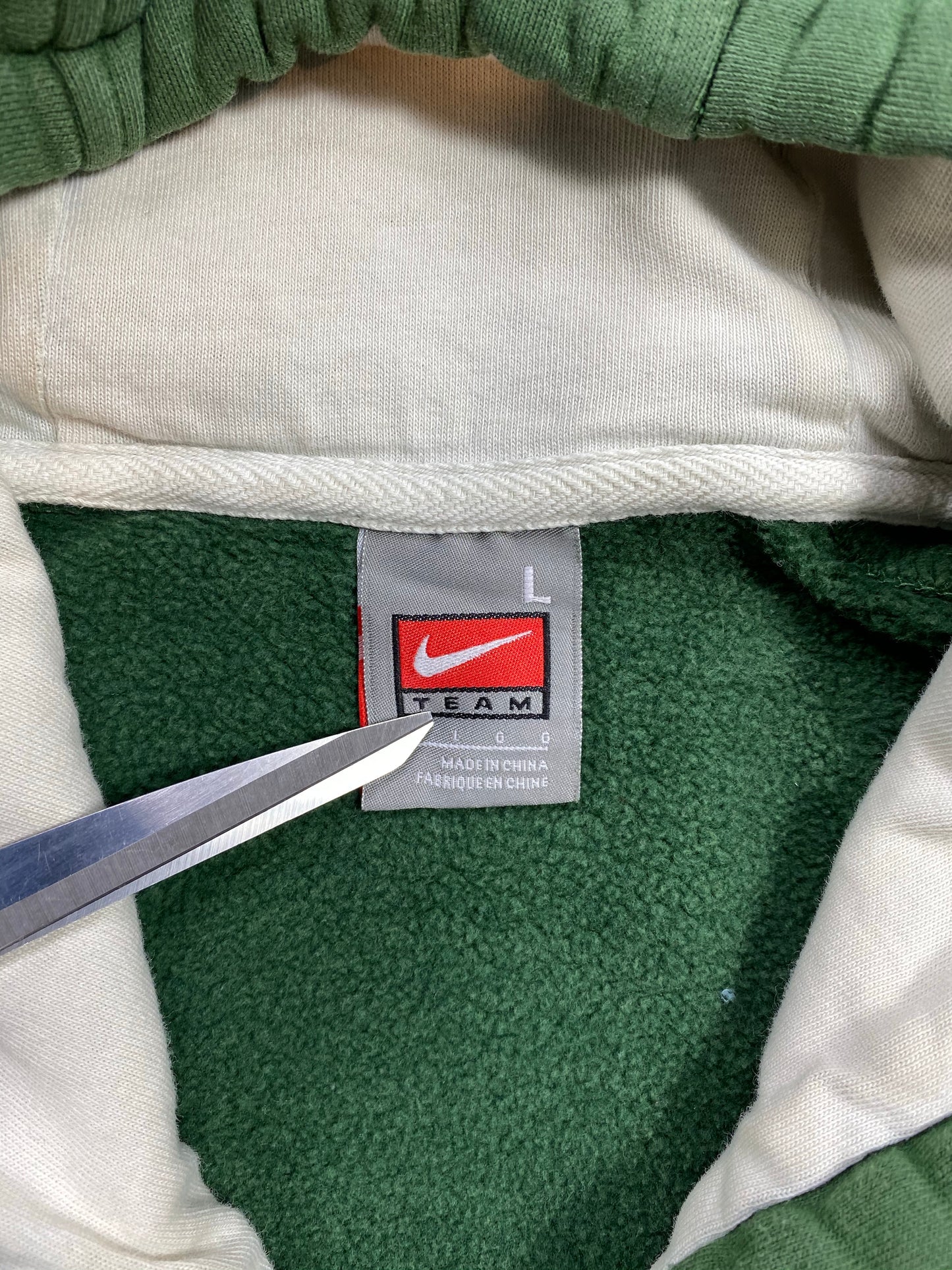 00’ Nike Michigan Size L Vintage Hoodie Sweat-shirt  / 5979