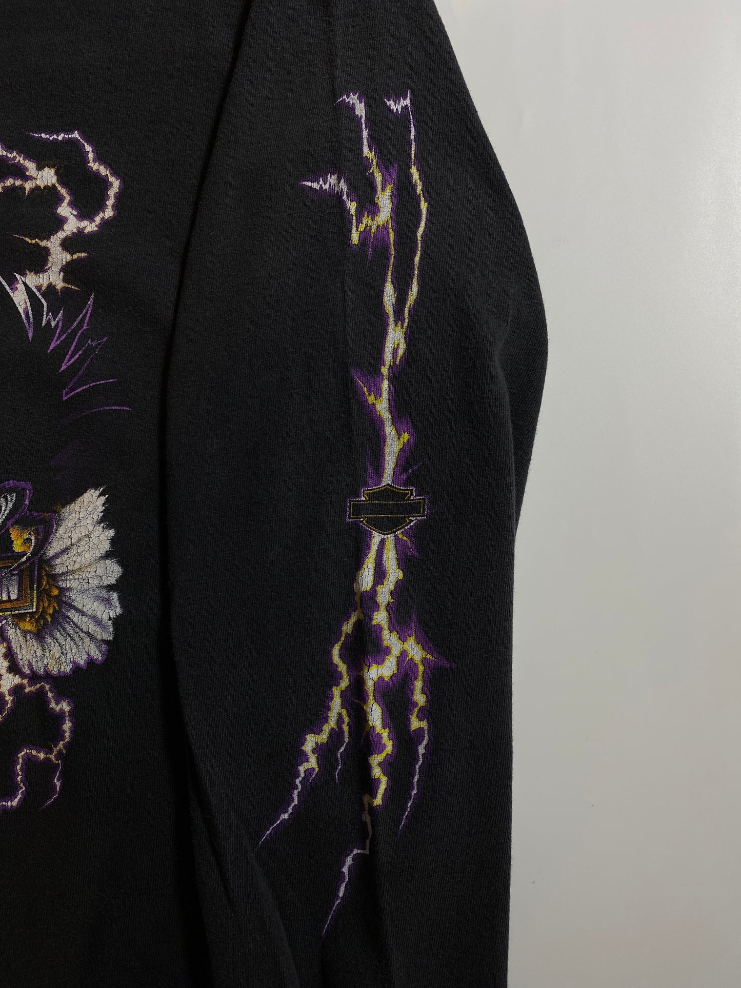 90’s HARLEY DAVIDSON Made in USA Size L Vintage Long Sleeve T-Shirt / K3174