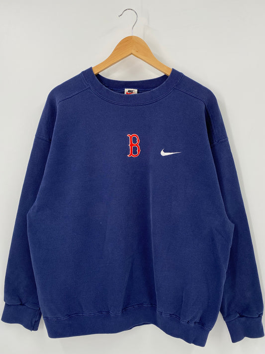 00’ NIKE BOSTON RED SOX Size L Vintage MLB Sweat-Shirt / K4775
