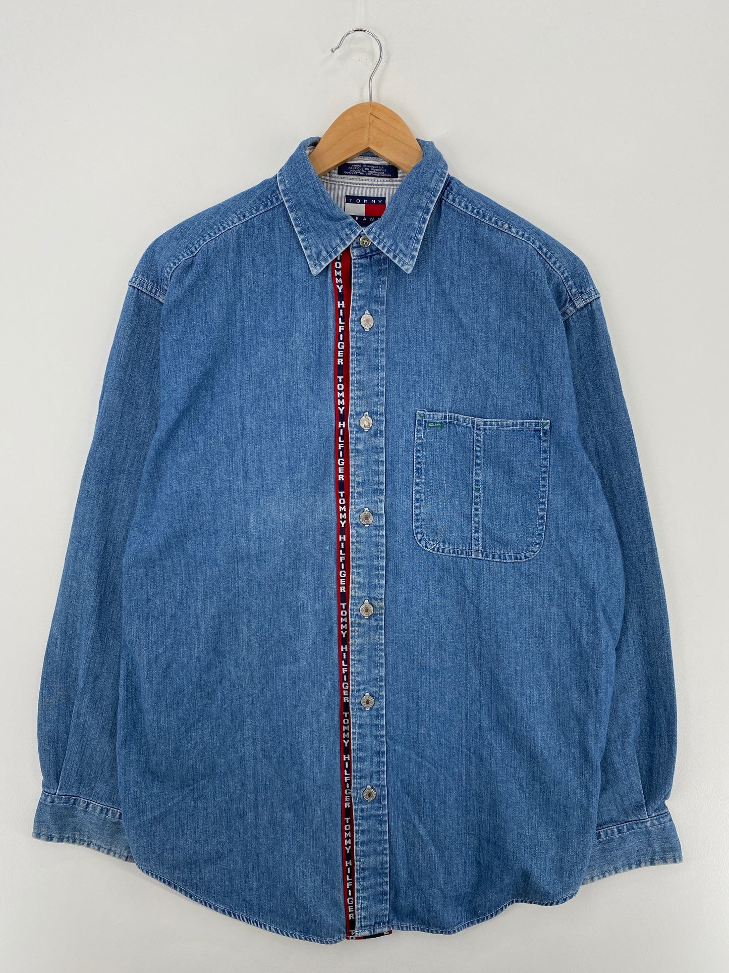 90’s TOMMY HILFIGER Size S Vintage Button-Down Shirt / G3254B