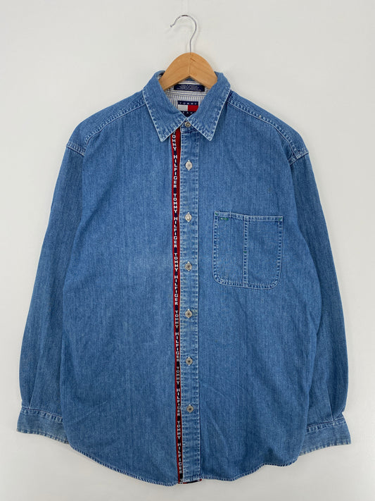 90’s TOMMY HILFIGER Size S Vintage Button-Down Shirt / G3254B