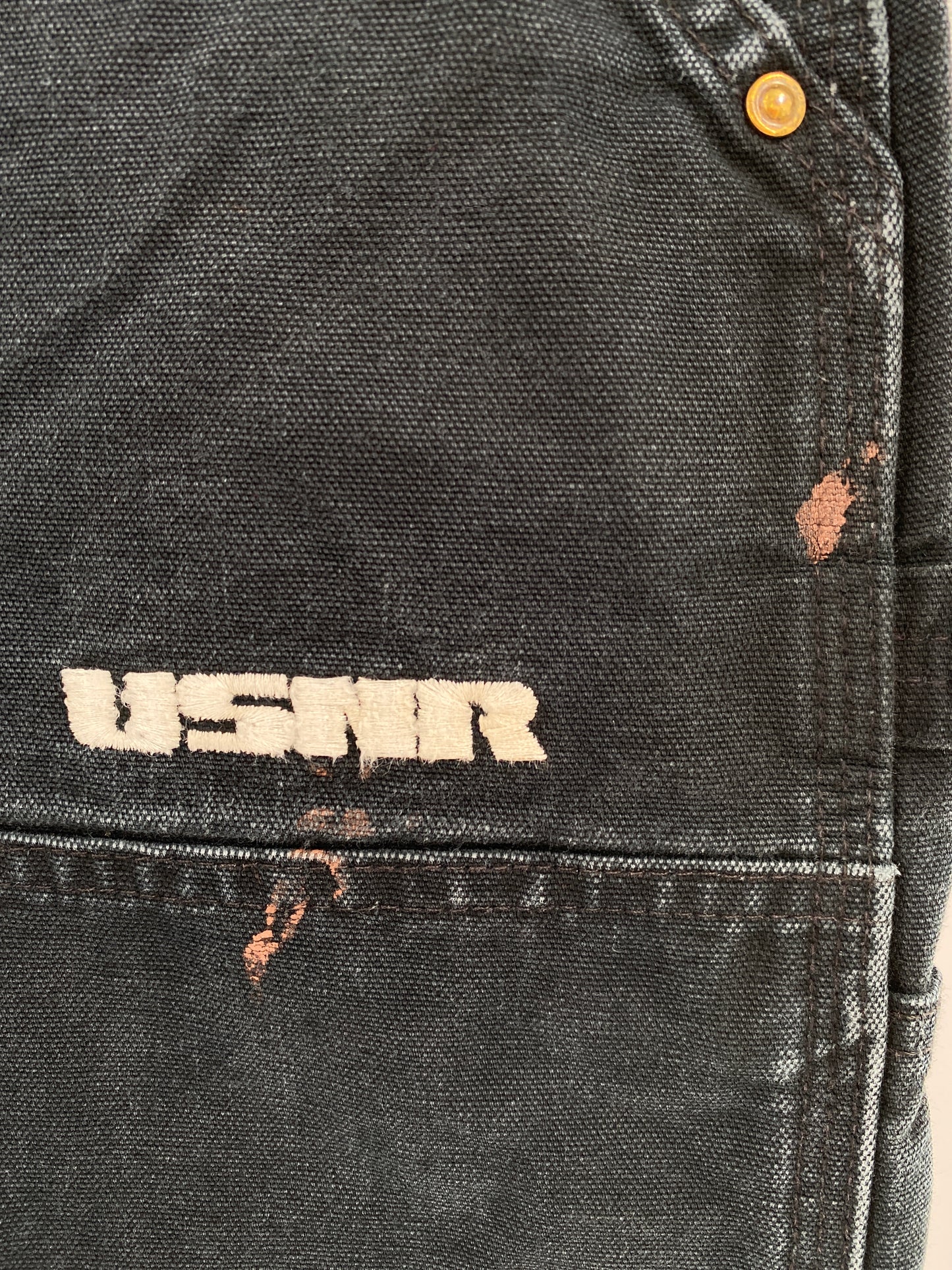 Vintage CARHARTT Made in USA Size W40xL29.5 Double Knee Duck Pants / A5137